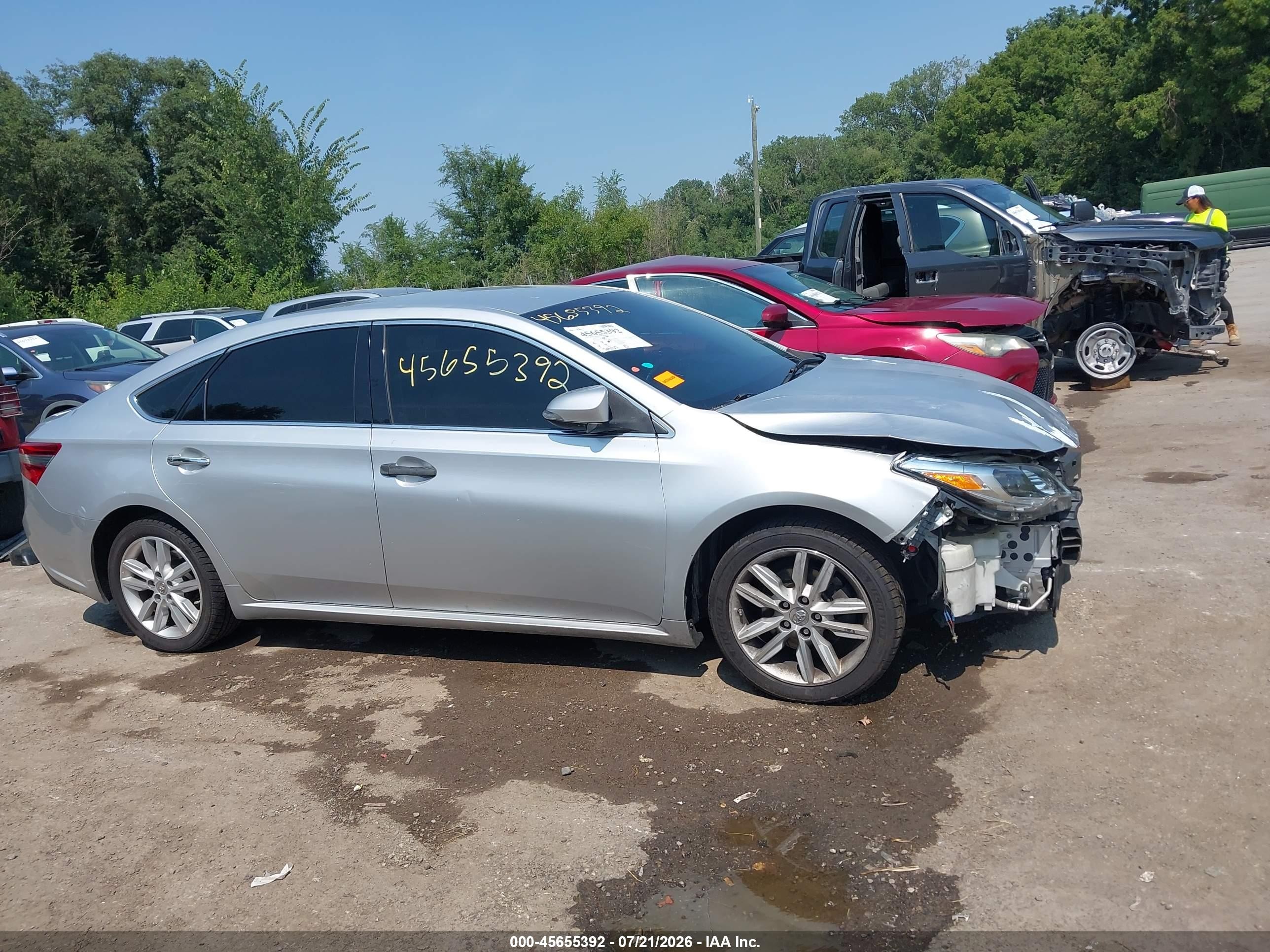 2013 Toyota Avalon Xle Silver vin: 4T1BK1EBXDU024061