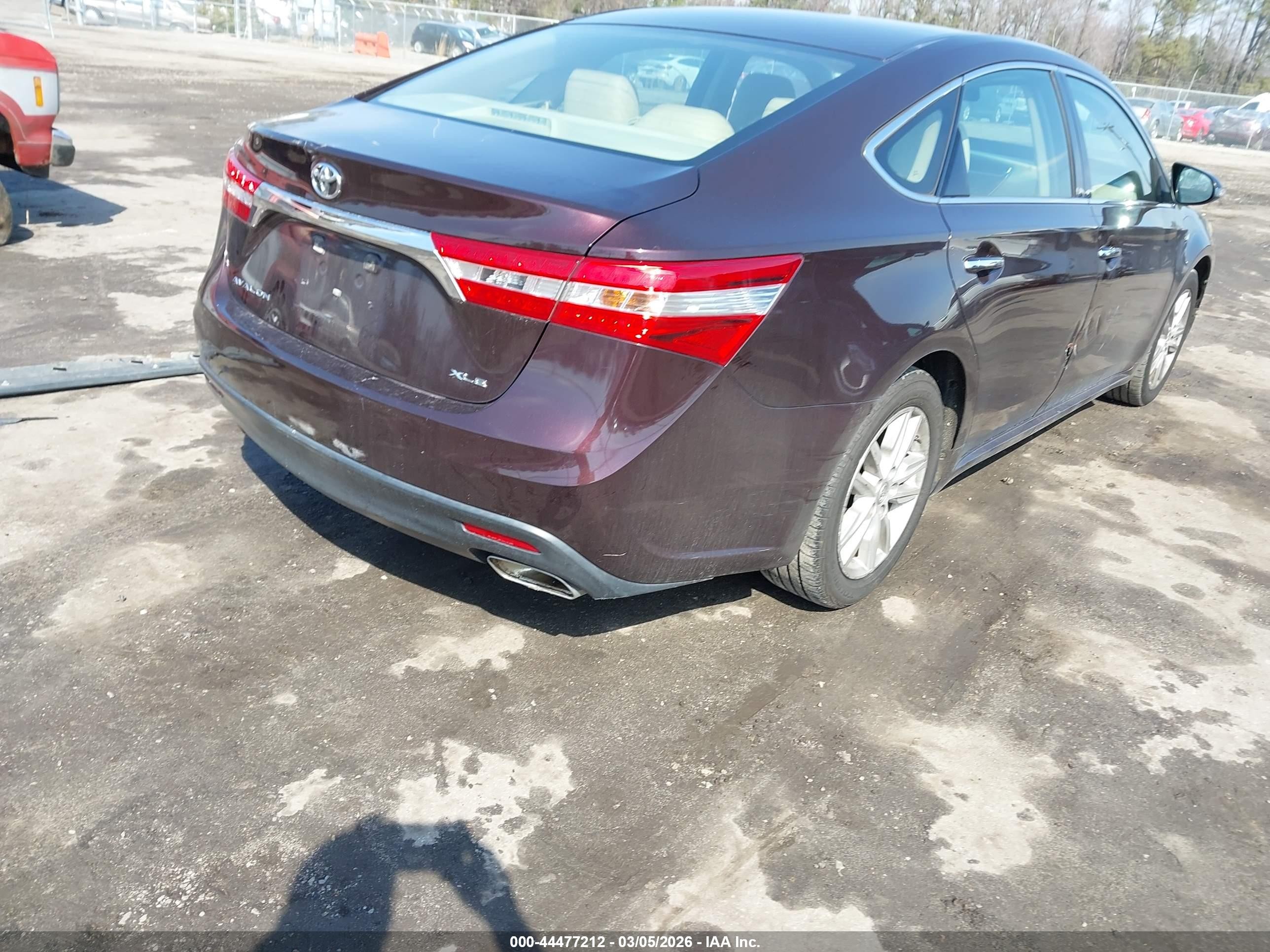 2013 Toyota Avalon Xle Burgundy vin: 4T1BK1EBXDU024416