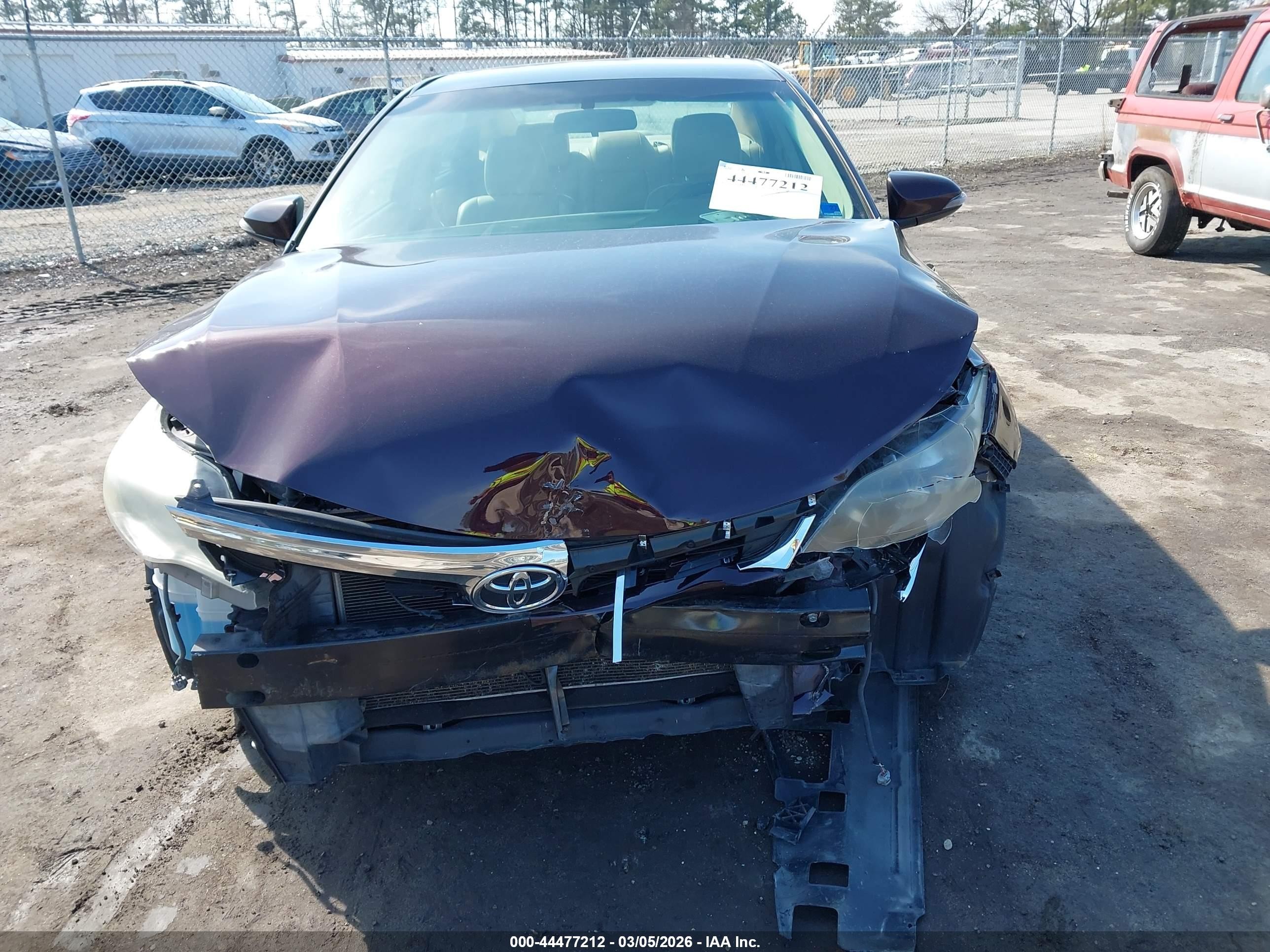 2013 Toyota Avalon Xle Burgundy vin: 4T1BK1EBXDU024416