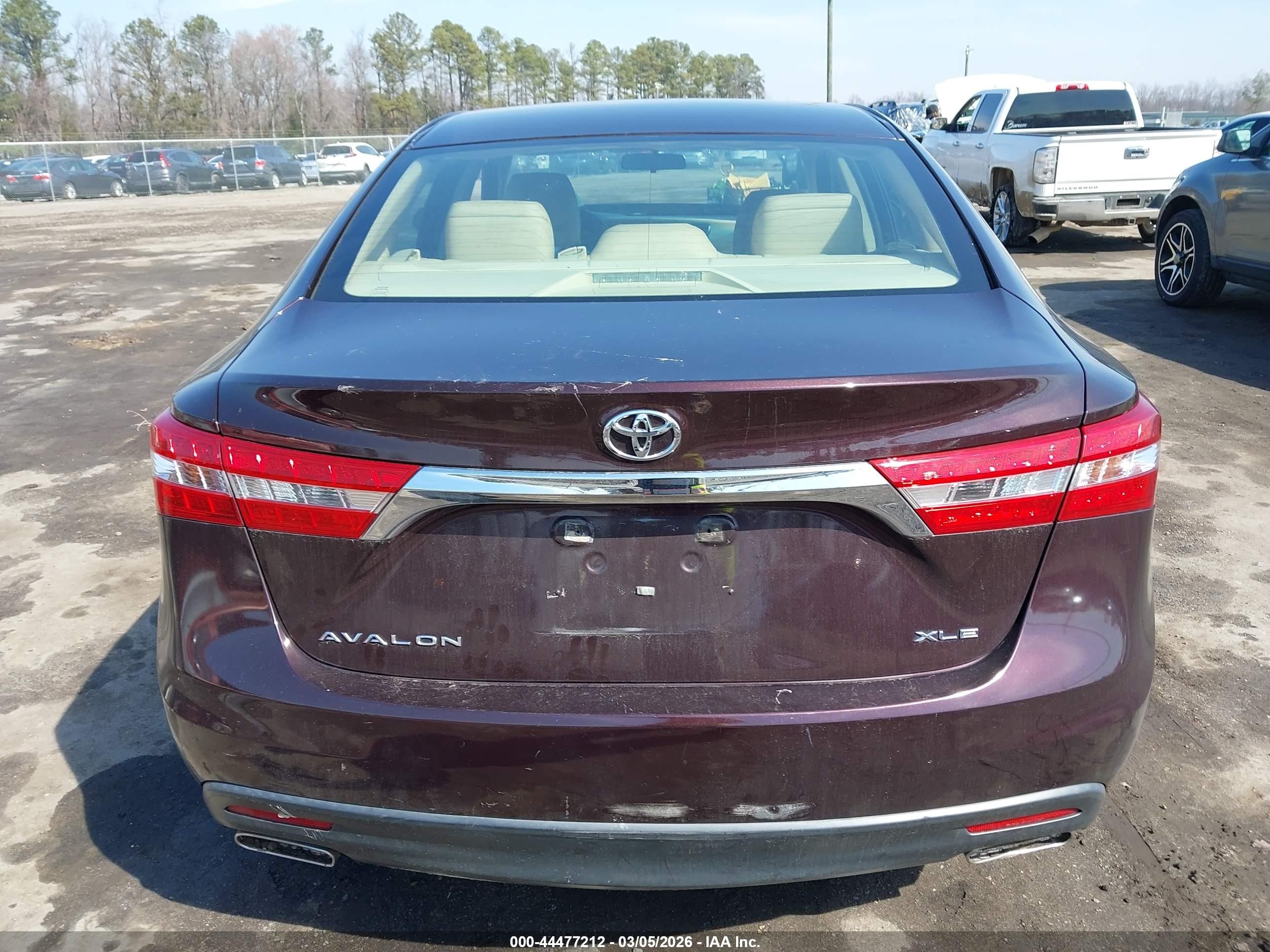 2013 Toyota Avalon Xle Burgundy vin: 4T1BK1EBXDU024416