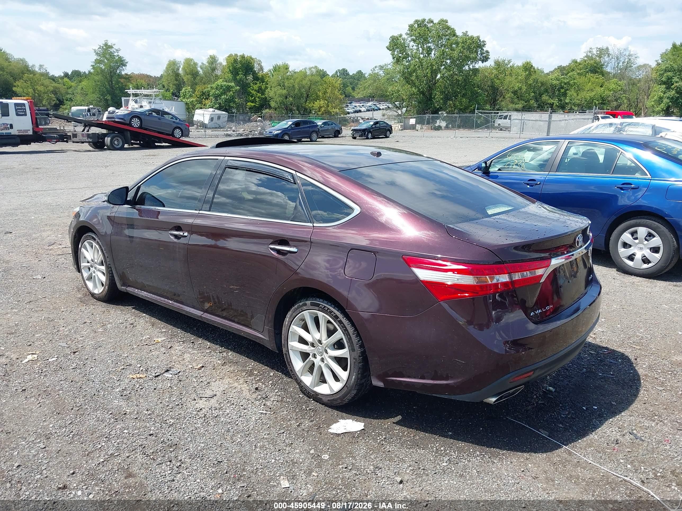 2013 Toyota Avalon Xle Touring Темно-бордовый vin: 4T1BK1EBXDU044388