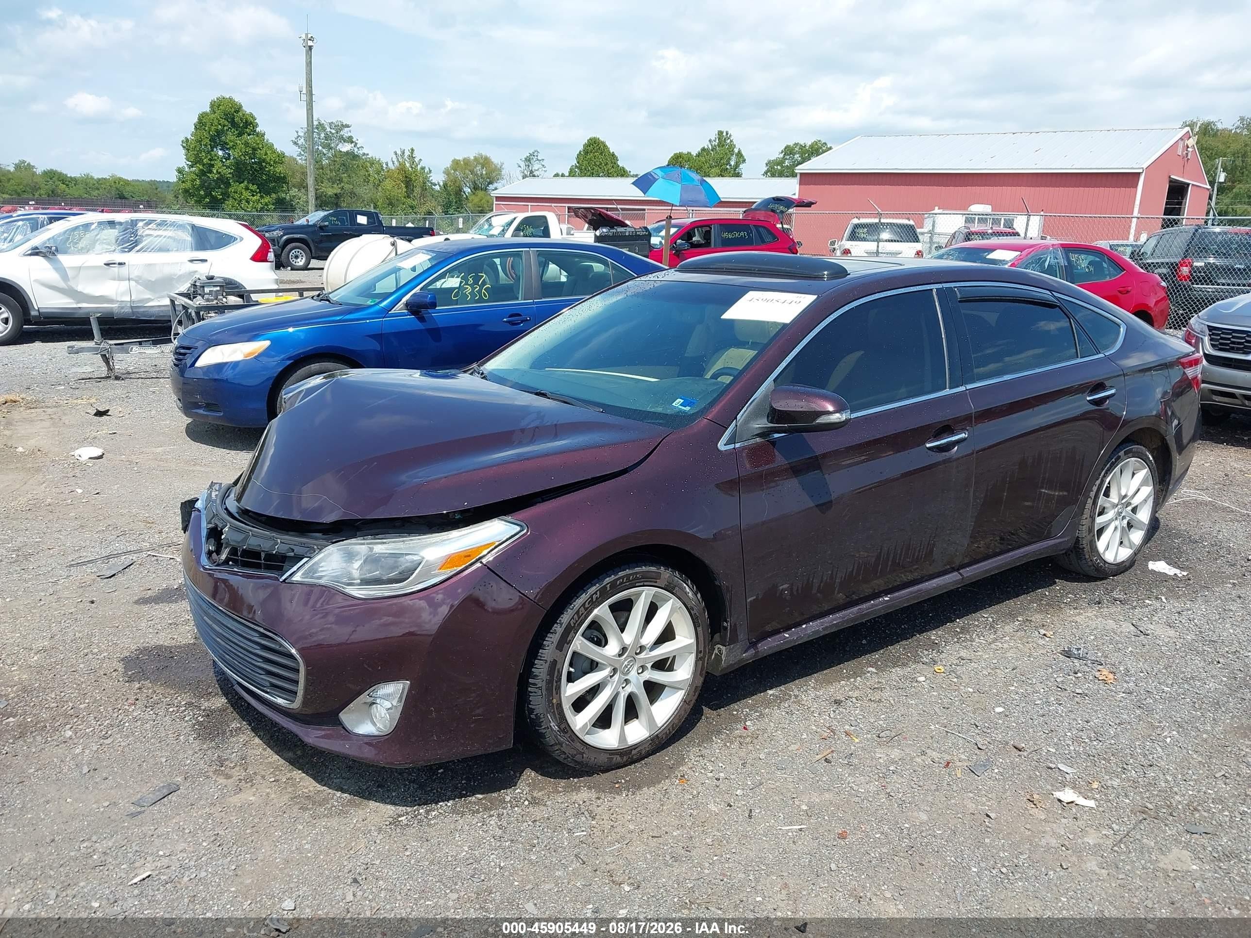 2013 Toyota Avalon Xle Touring Темно-бордовый vin: 4T1BK1EBXDU044388