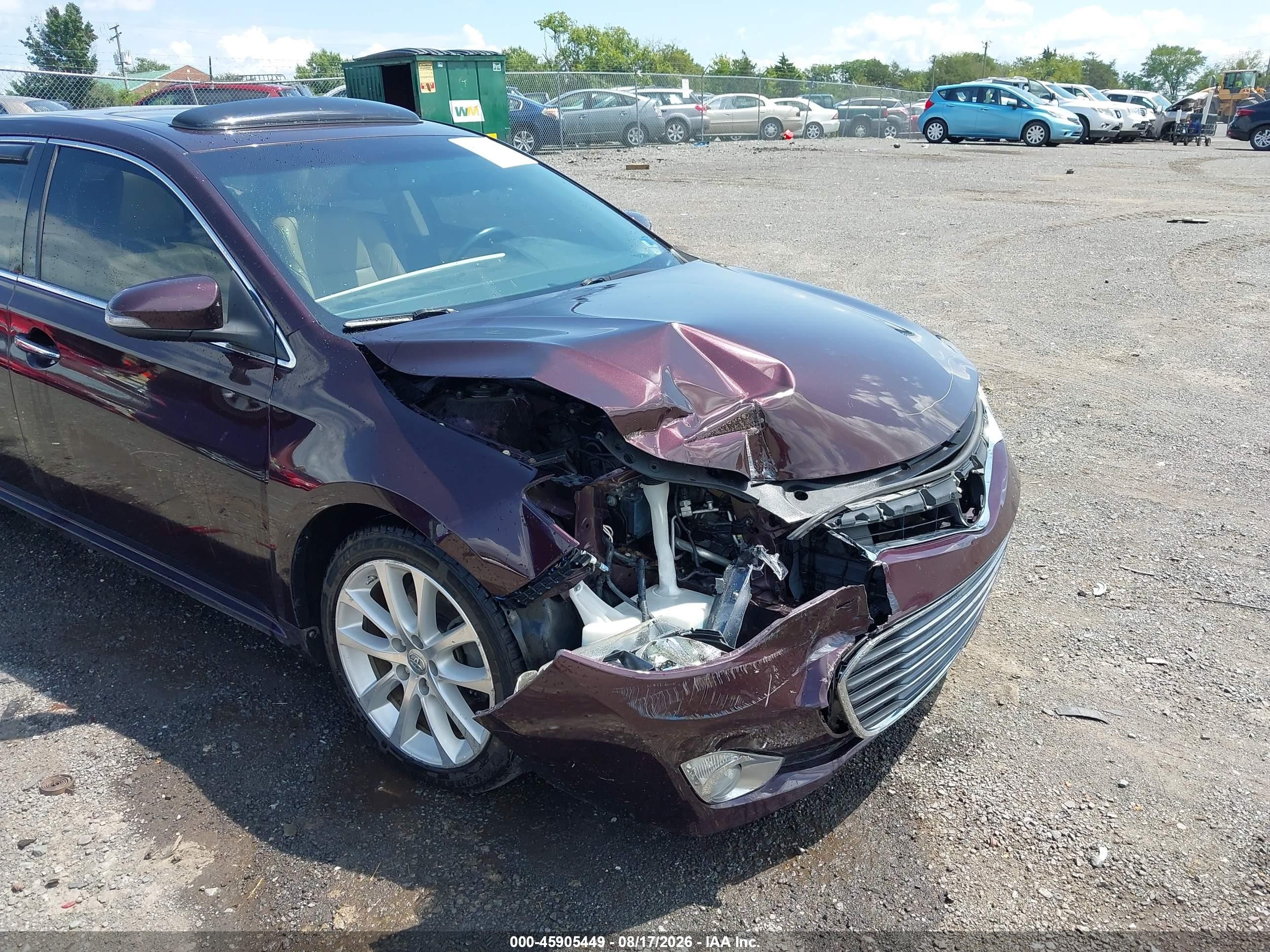 2013 Toyota Avalon Xle Touring Темно-бордовый vin: 4T1BK1EBXDU044388