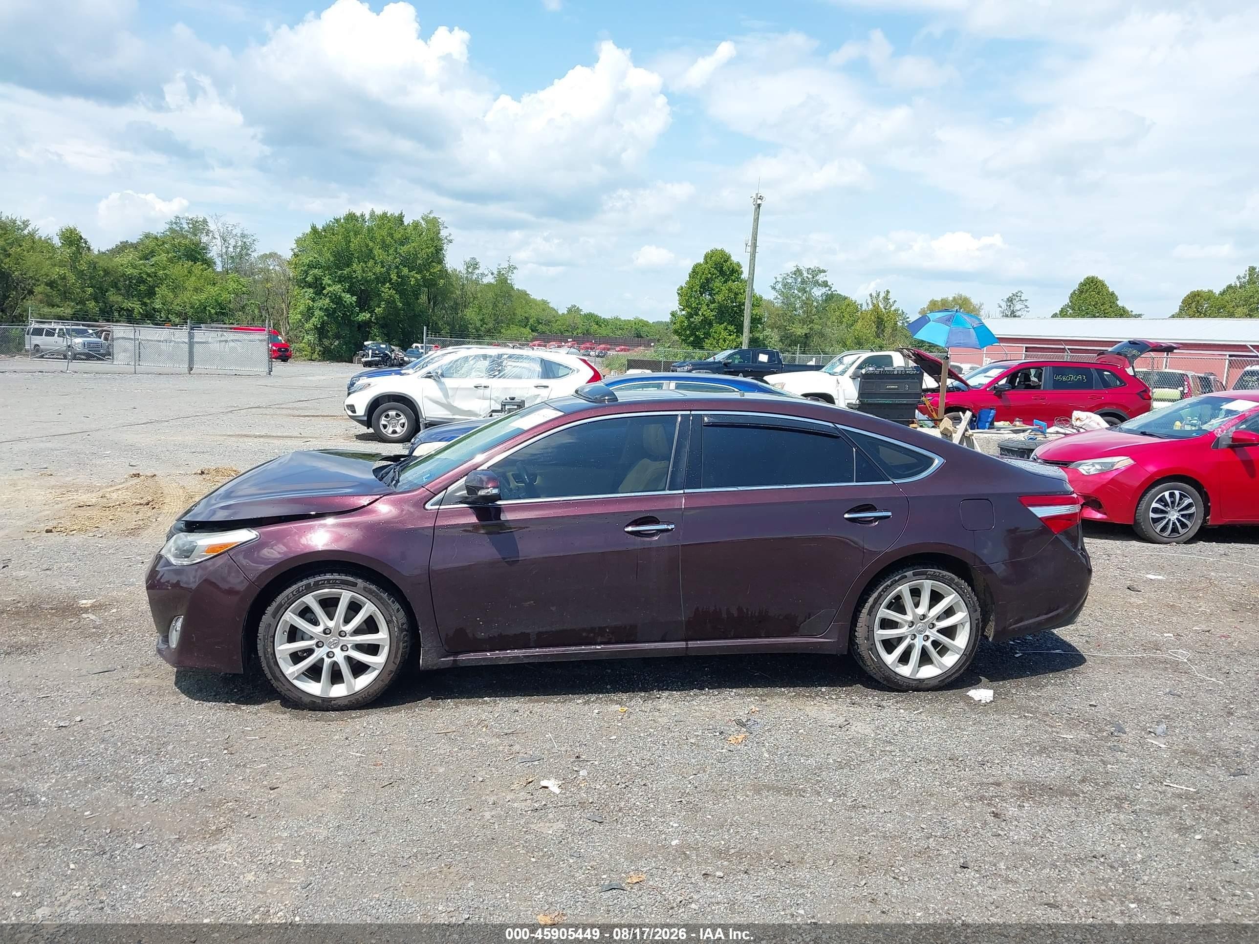 2013 Toyota Avalon Xle Touring Темно-бордовый vin: 4T1BK1EBXDU044388