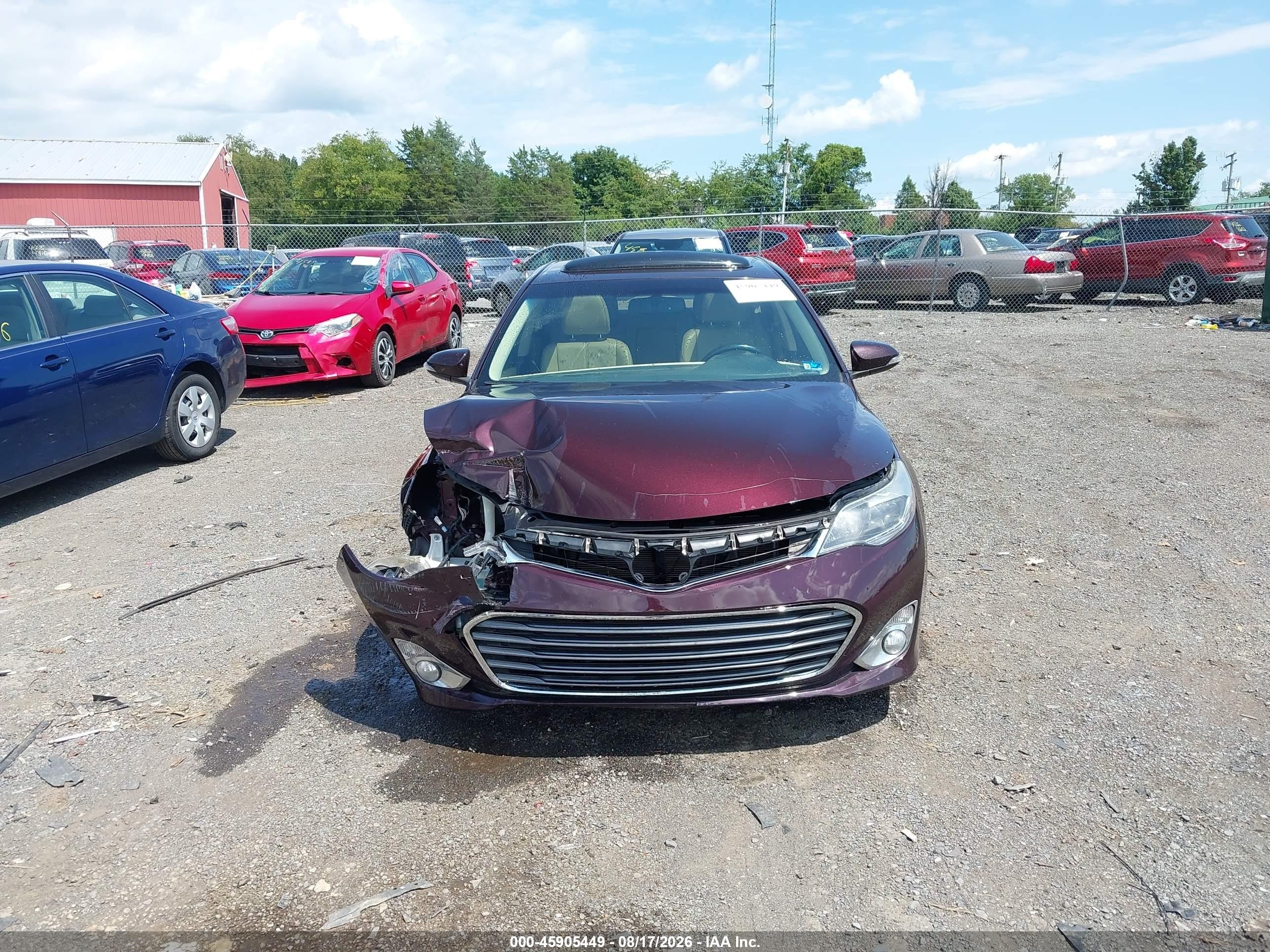 2013 Toyota Avalon Xle Touring Темно-бордовый vin: 4T1BK1EBXDU044388