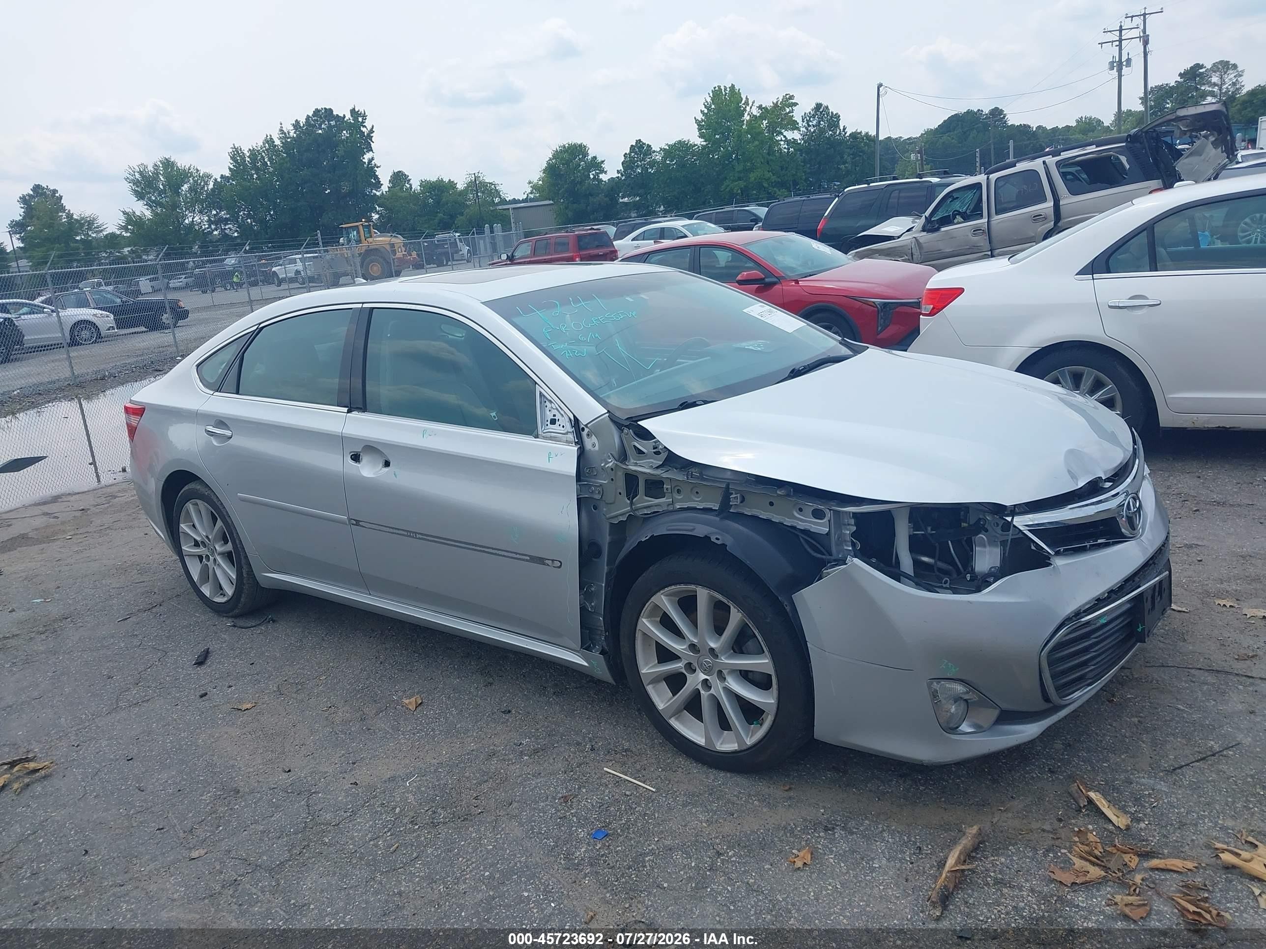 2013 Toyota Avalon Limited Silver vin: 4T1BK1EBXDU067525