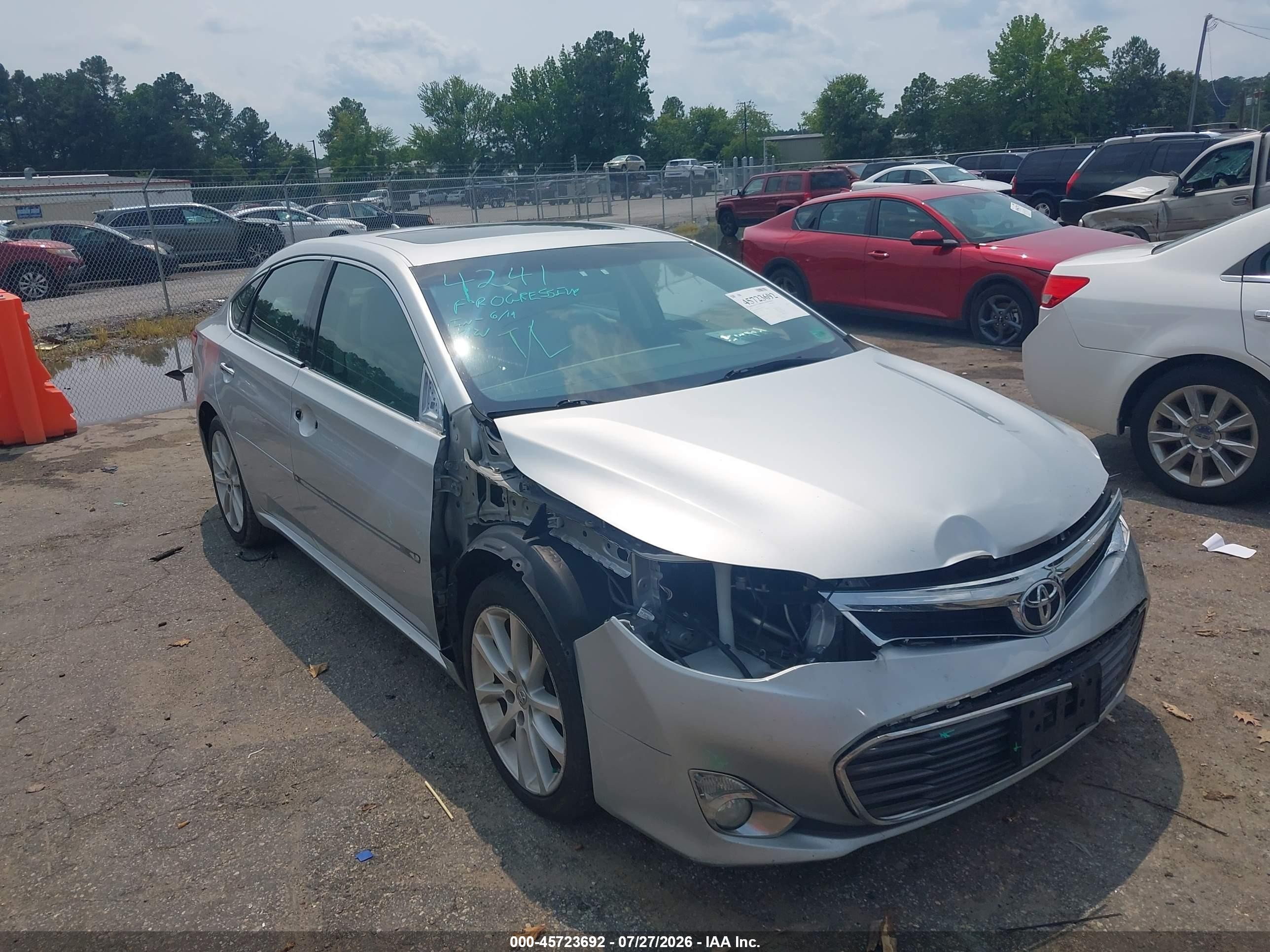 2013 Toyota Avalon Limited Silver vin: 4T1BK1EBXDU067525