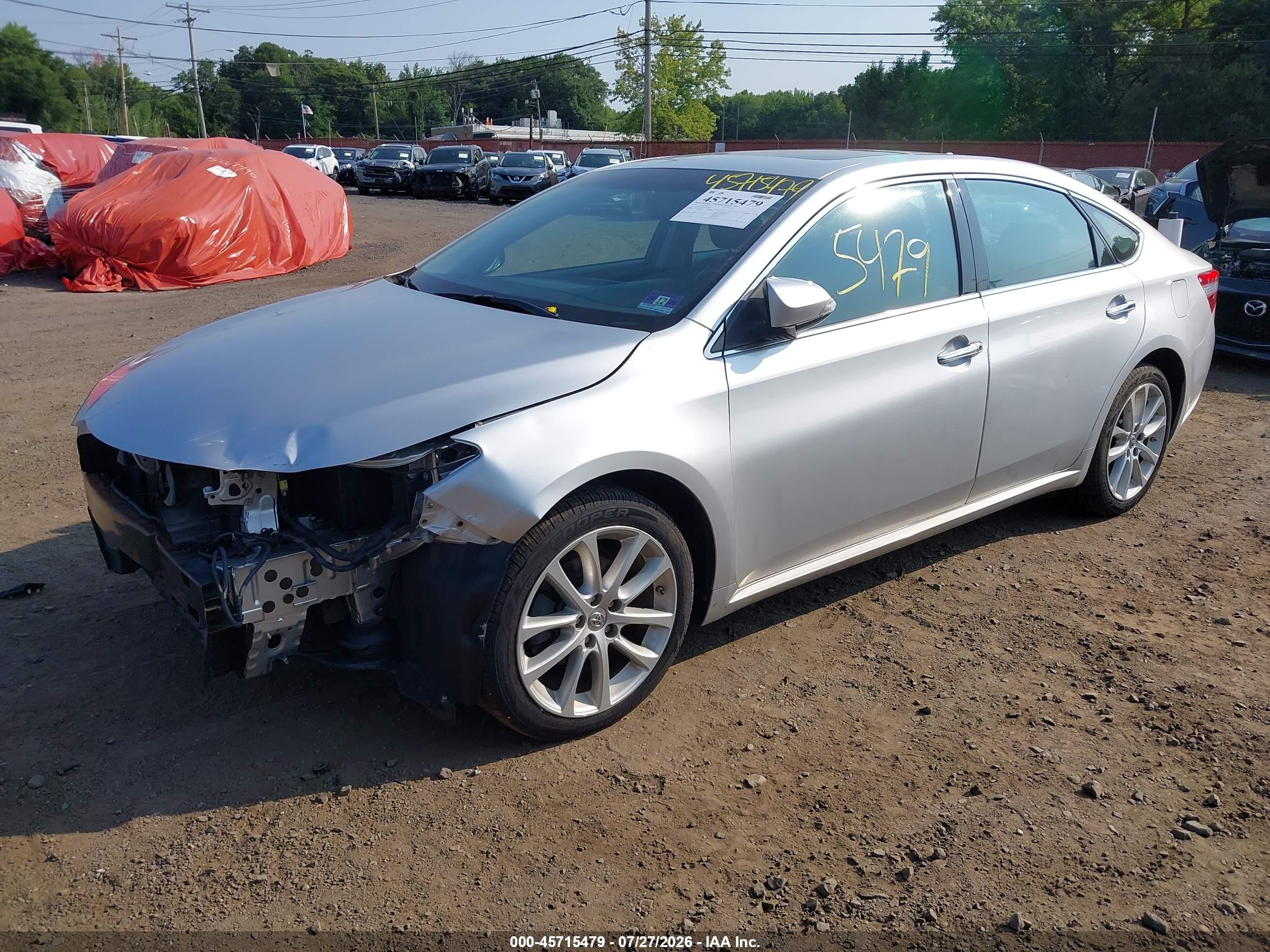 2013 Toyota Avalon Limited Silver vin: 4T1BK1EBXDU075950