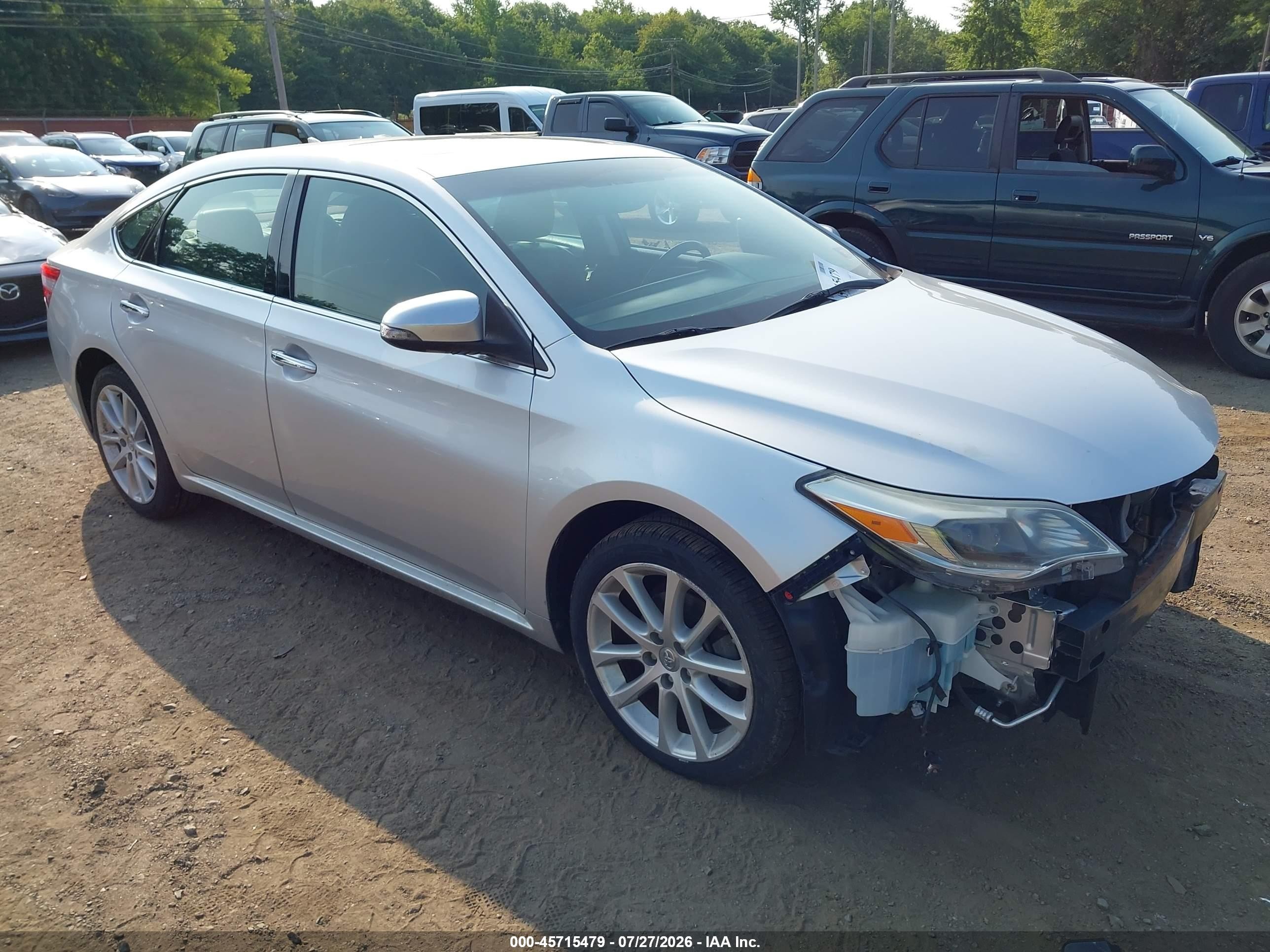 2013 Toyota Avalon Limited Серебряный vin: 4T1BK1EBXDU075950