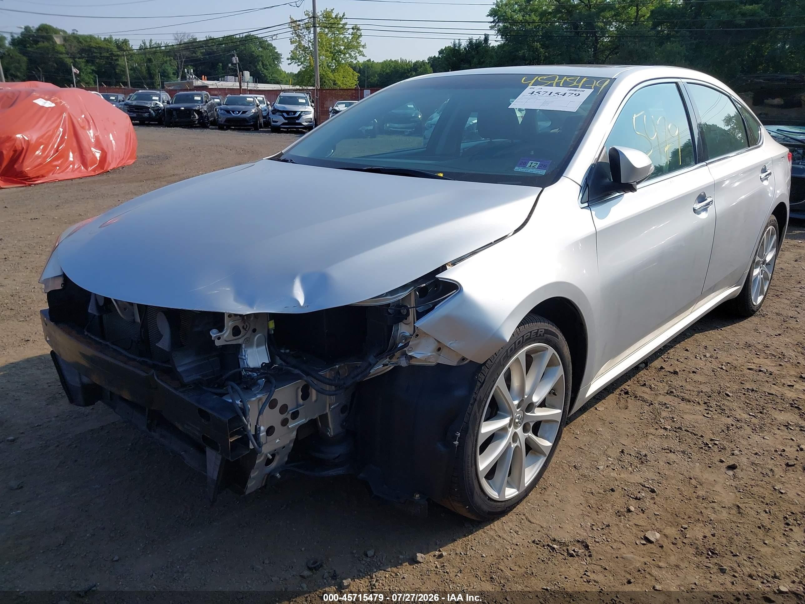 2013 Toyota Avalon Limited Silver vin: 4T1BK1EBXDU075950