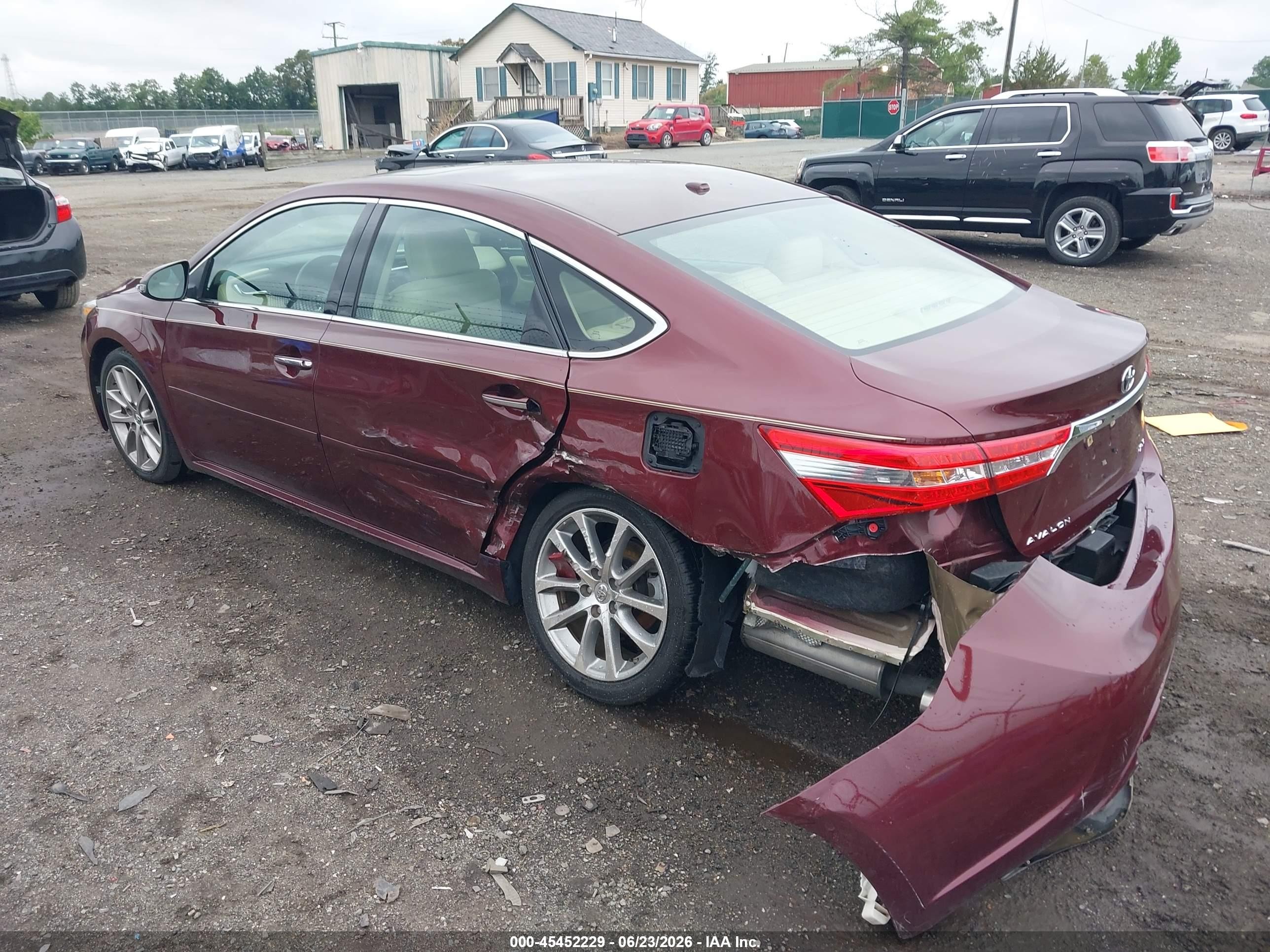2014 Toyota Avalon Xle Touring Burgundy vin: 4T1BK1EBXEU079434