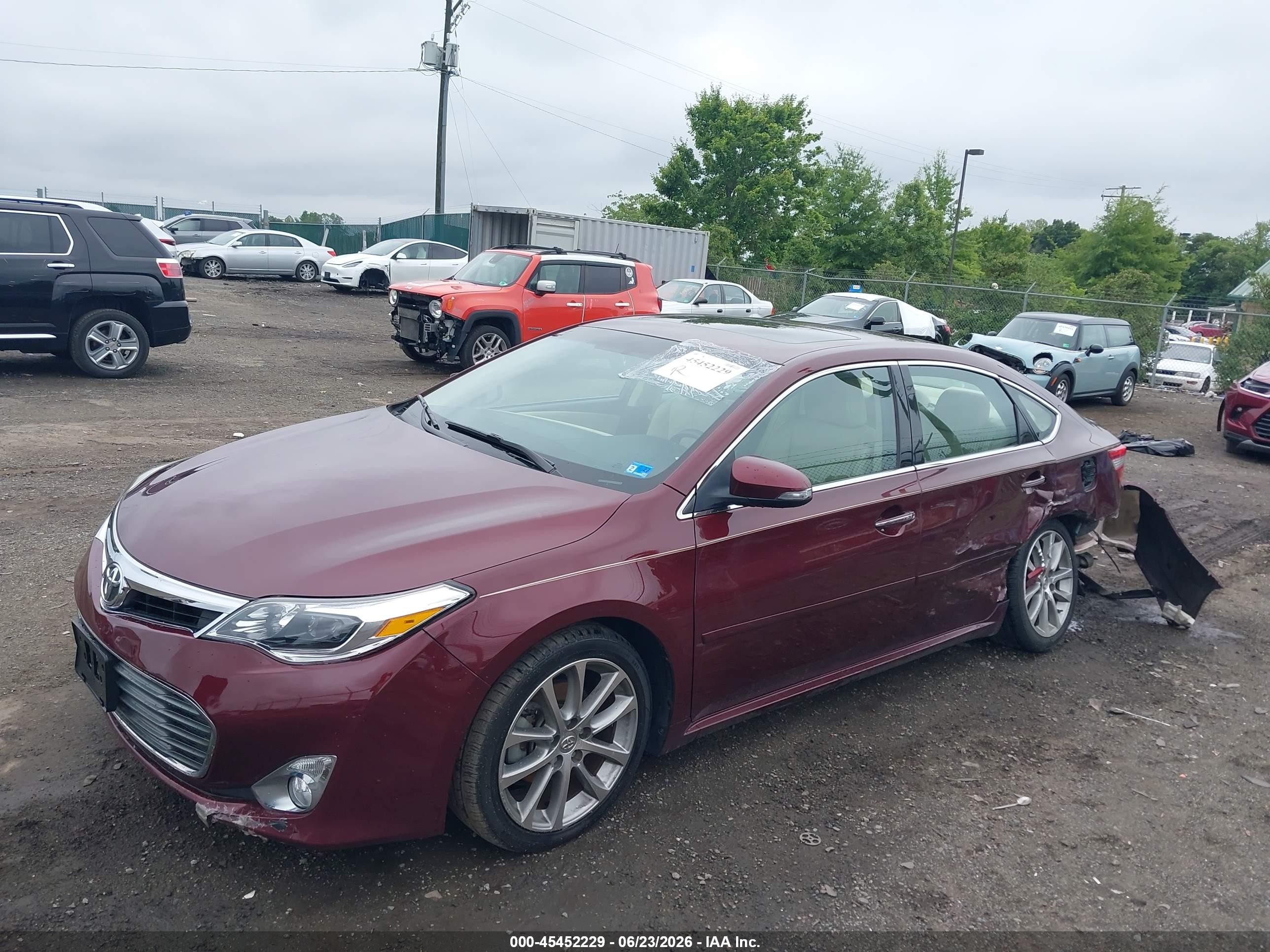 2014 Toyota Avalon Xle Touring Burgundy vin: 4T1BK1EBXEU079434