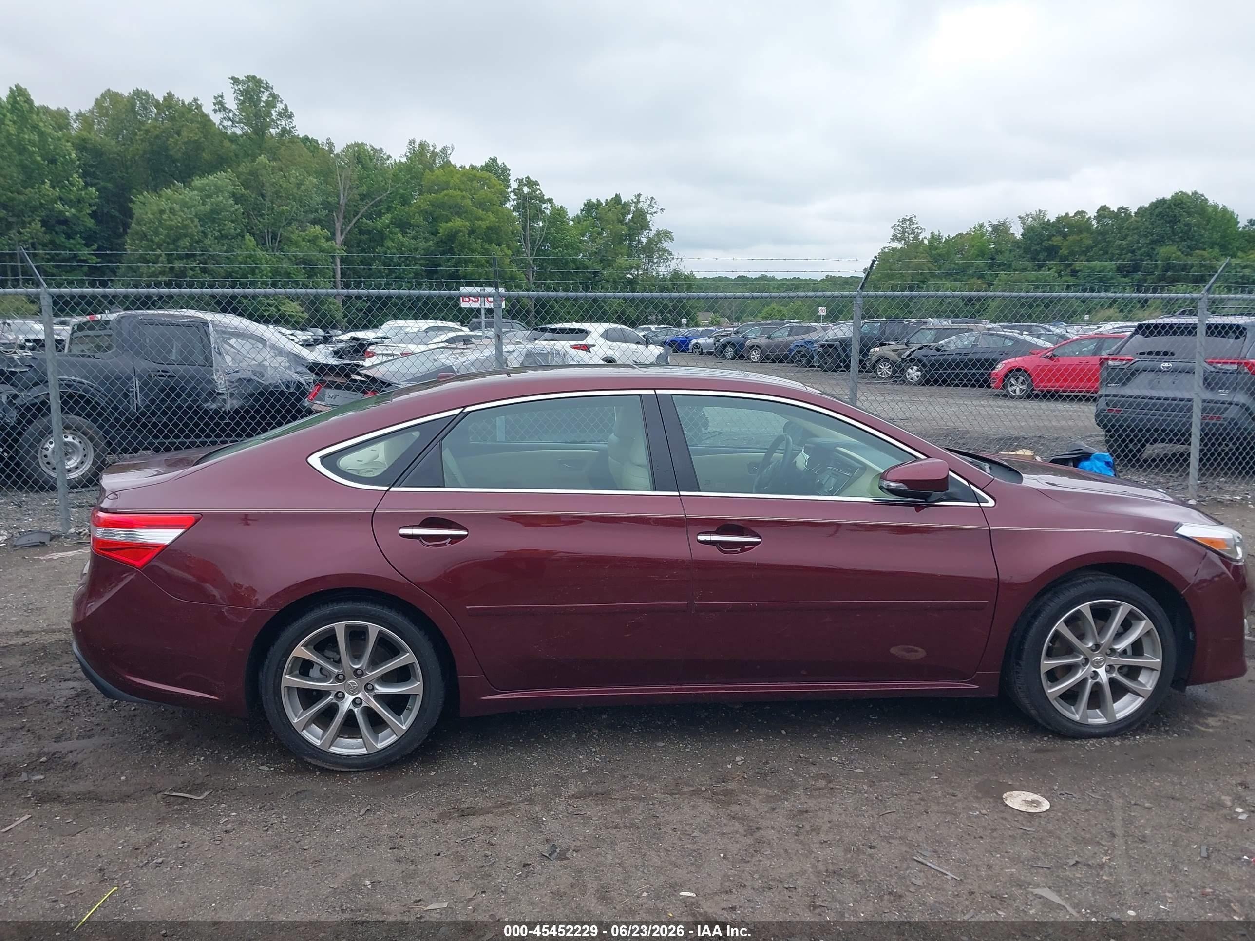 2014 Toyota Avalon Xle Touring Burgundy vin: 4T1BK1EBXEU079434