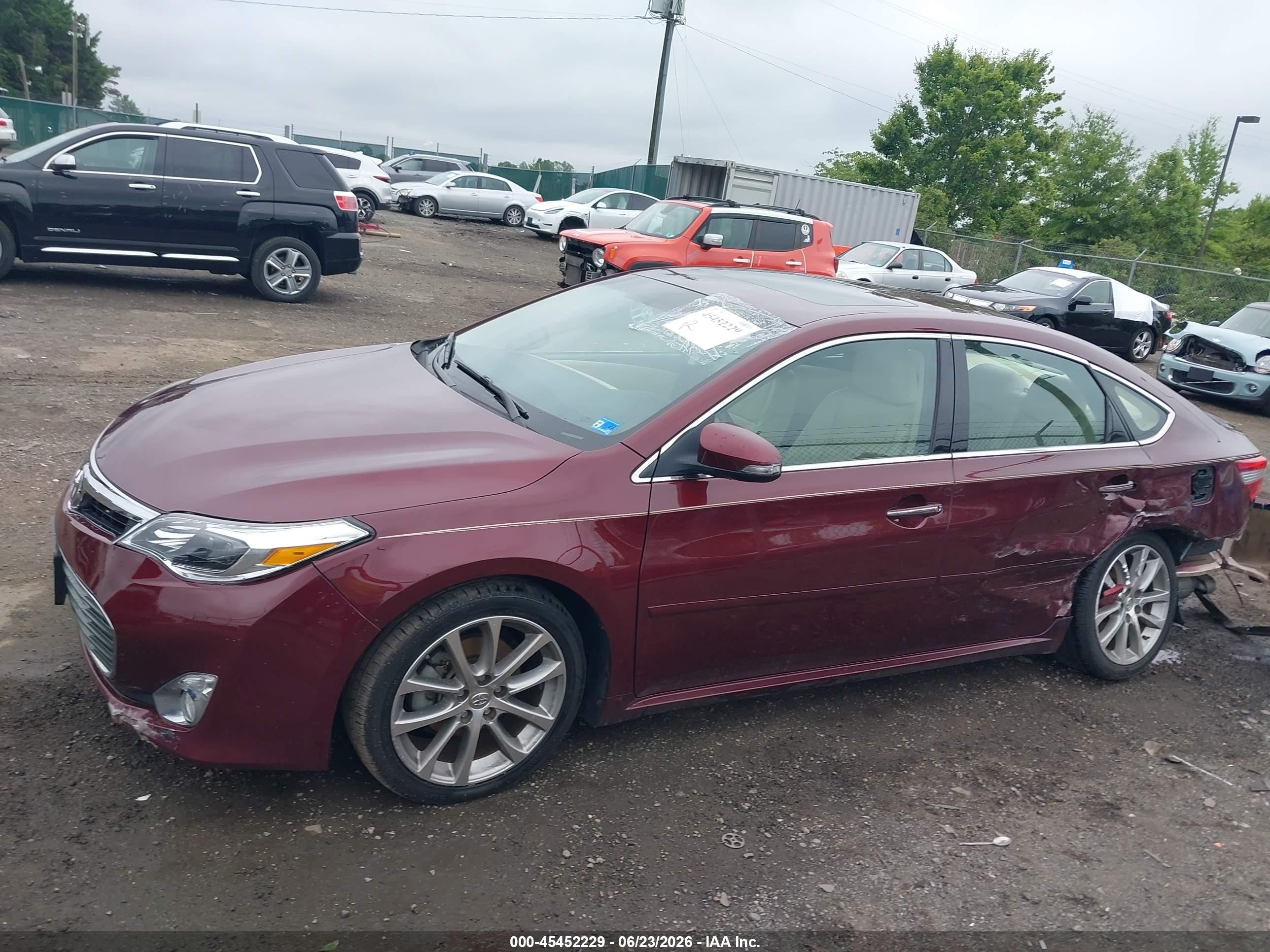 2014 Toyota Avalon Xle Touring Burgundy vin: 4T1BK1EBXEU079434