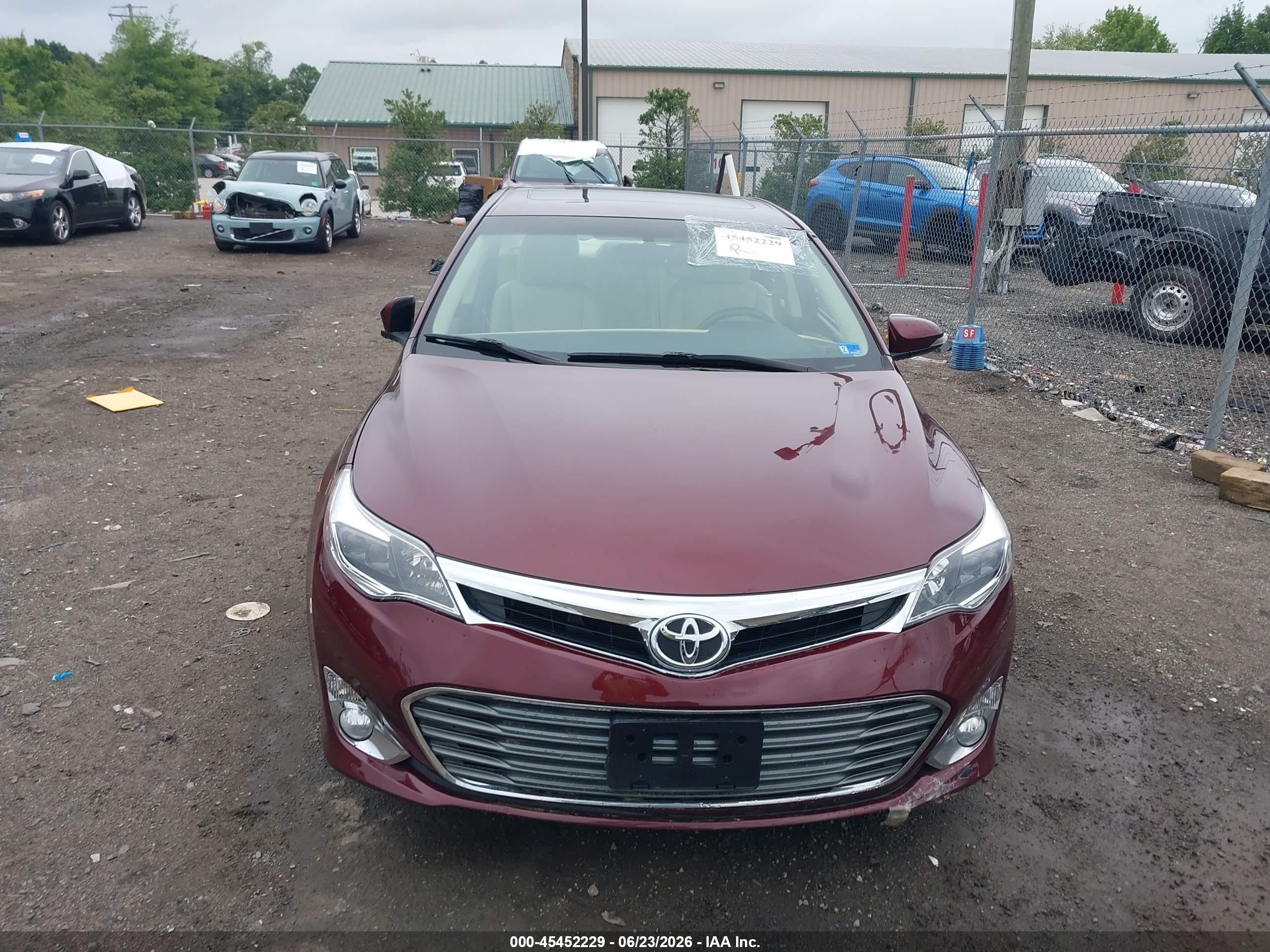 2014 Toyota Avalon Xle Touring Burgundy vin: 4T1BK1EBXEU079434