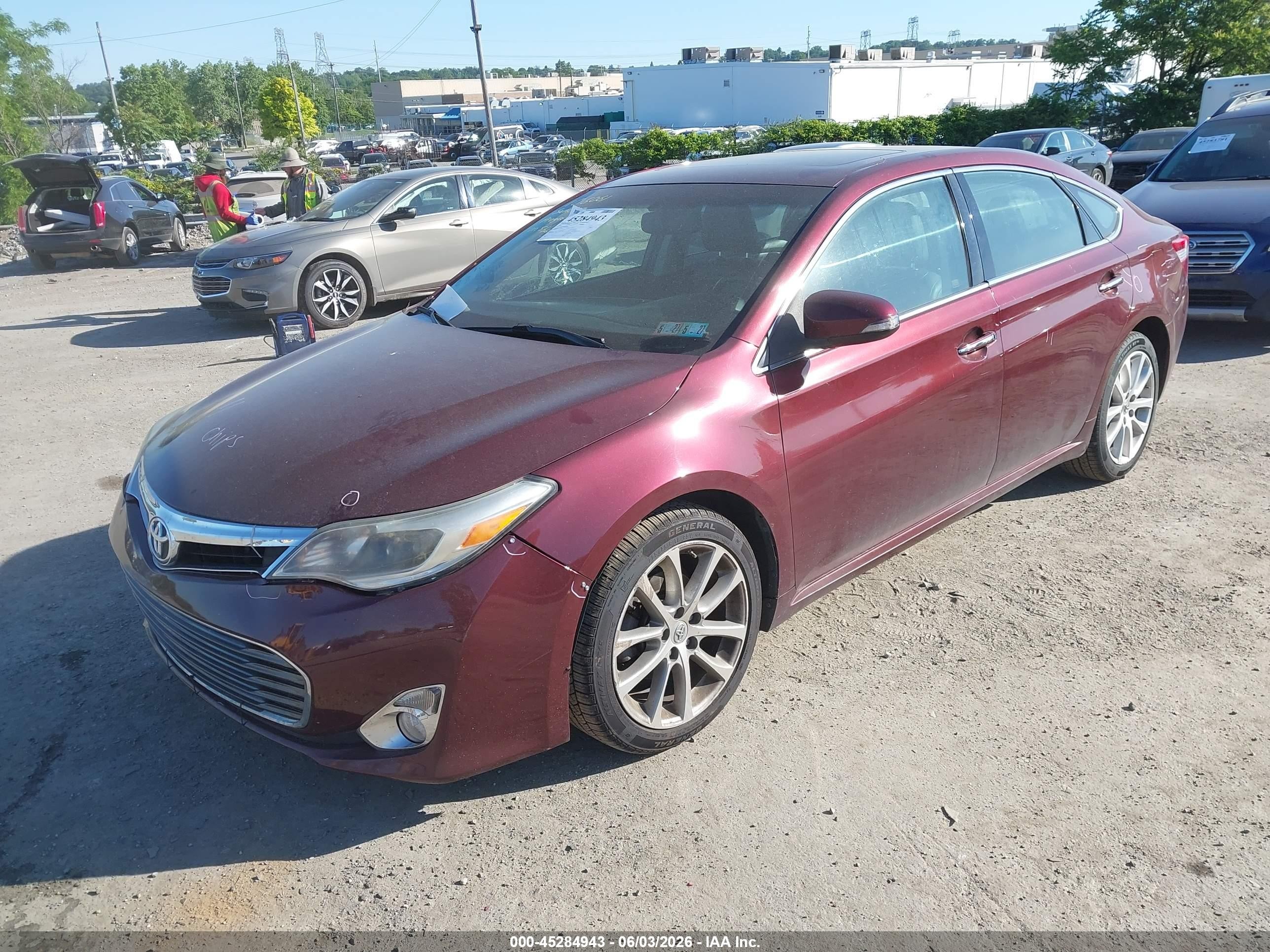 2014 Toyota Avalon Xle Touring Burgundy vin: 4T1BK1EBXEU095262