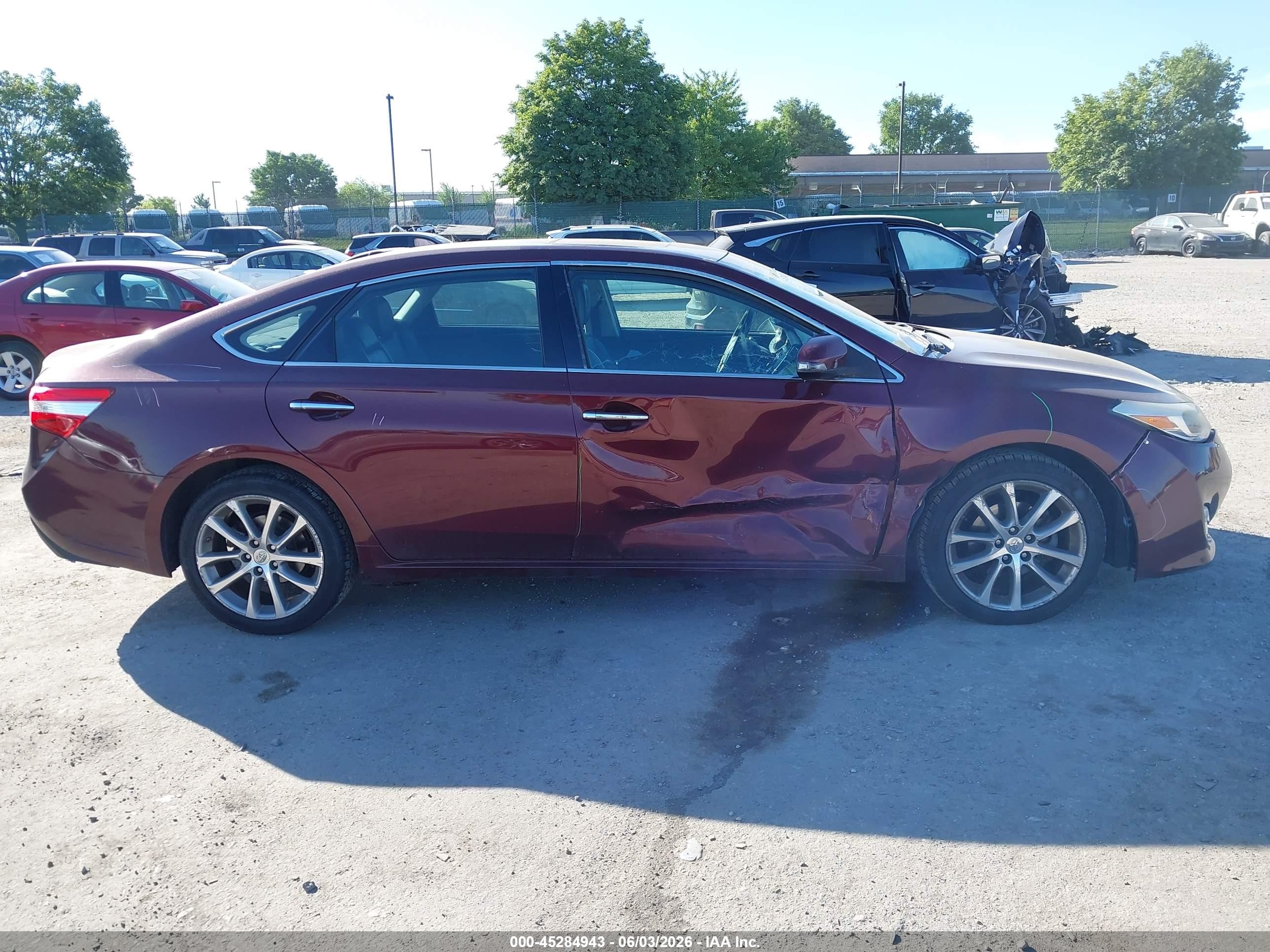 2014 Toyota Avalon Xle Touring Burgundy vin: 4T1BK1EBXEU095262