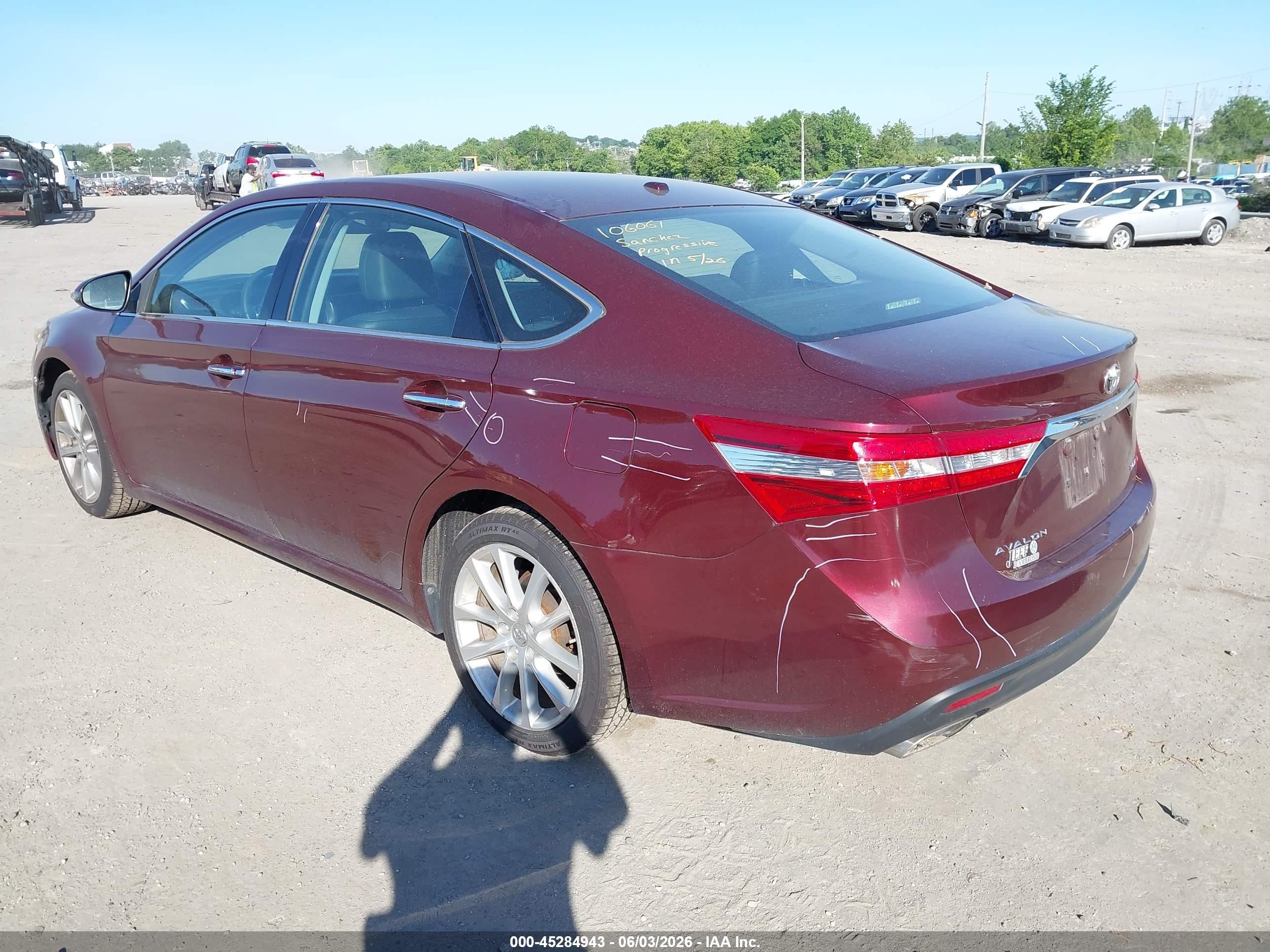 2014 Toyota Avalon Xle Touring Burgundy vin: 4T1BK1EBXEU095262