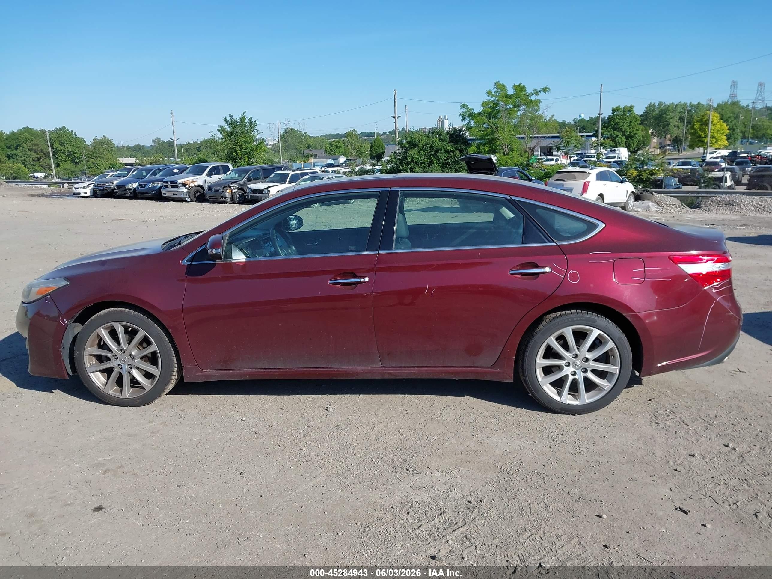 2014 Toyota Avalon Xle Touring Burgundy vin: 4T1BK1EBXEU095262