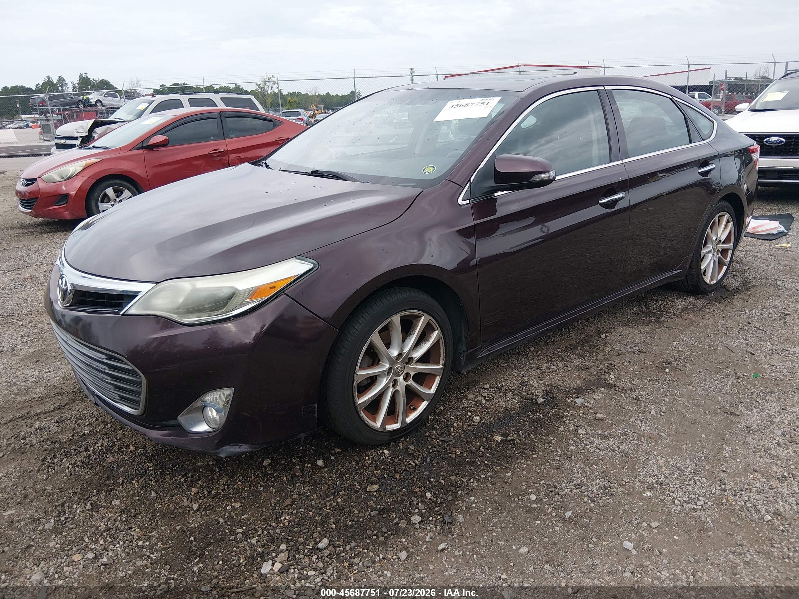 2014 Toyota Avalon Limited Purple vin: 4T1BK1EBXEU134707
