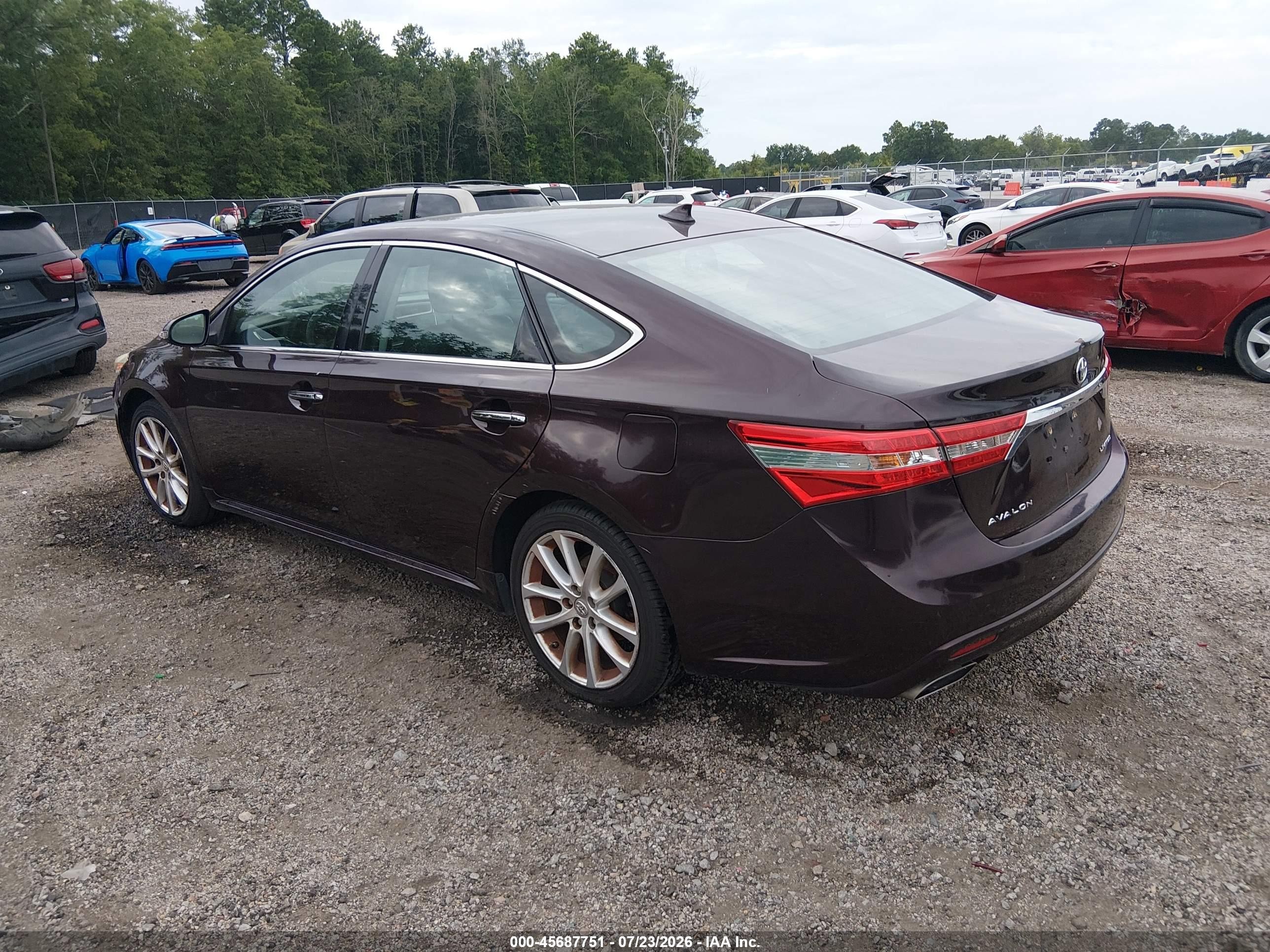 2014 Toyota Avalon Limited Purple vin: 4T1BK1EBXEU134707