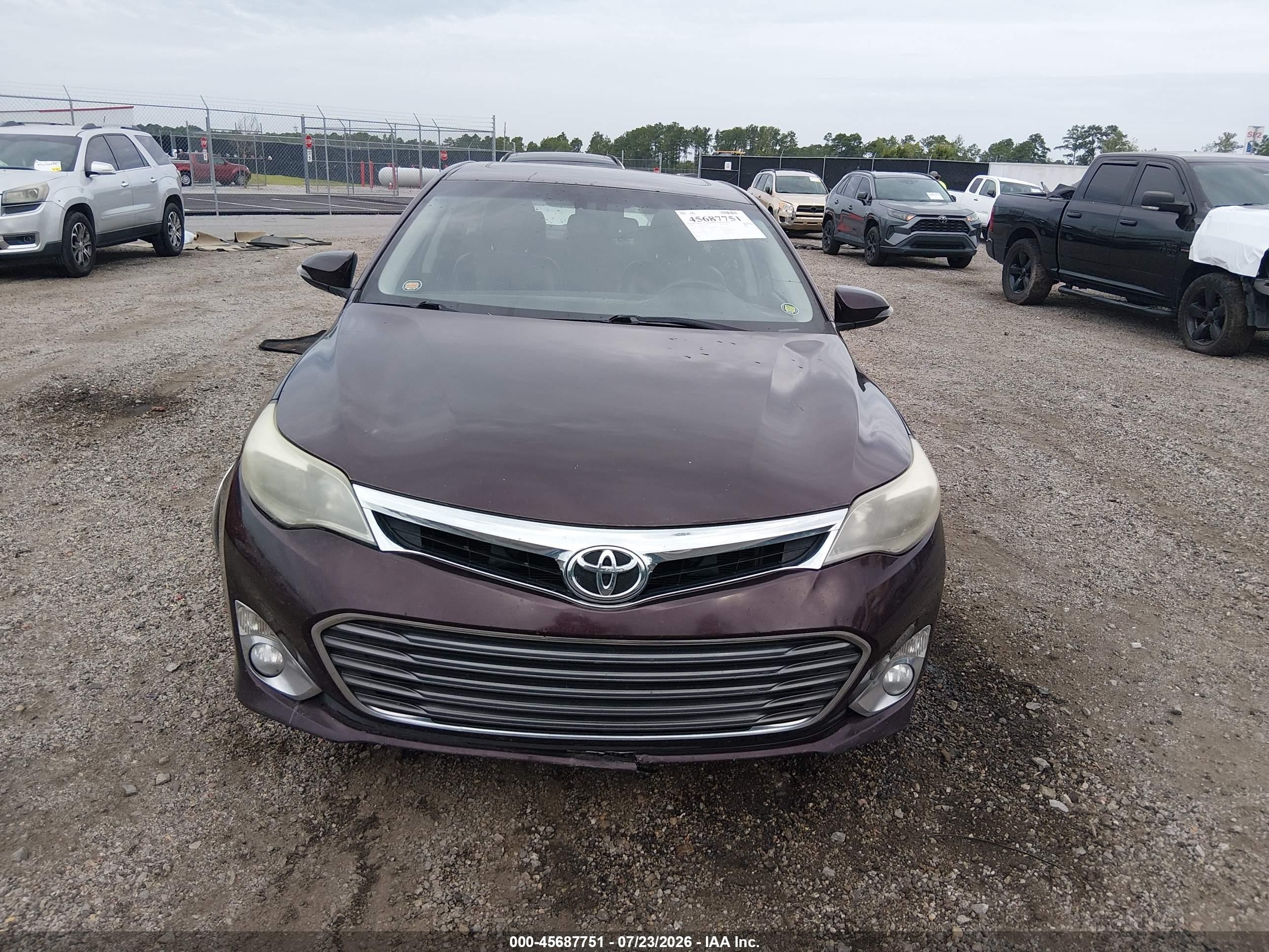2014 Toyota Avalon Limited Purple vin: 4T1BK1EBXEU134707
