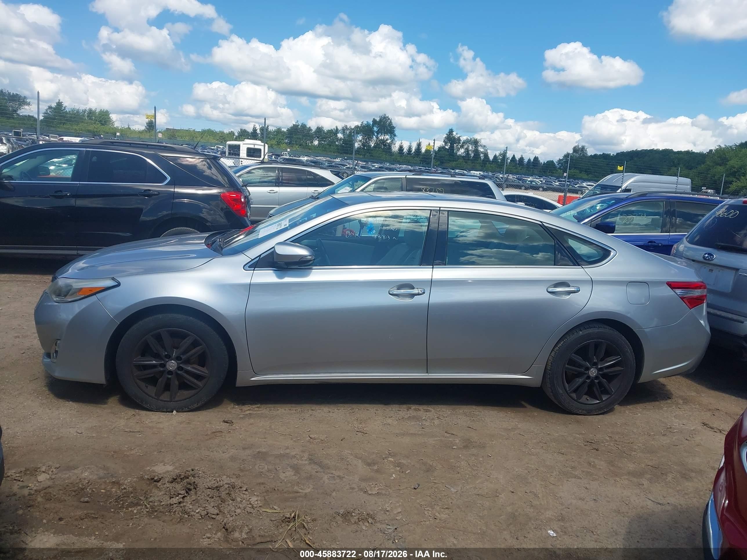 2015 Toyota Avalon   Silver vin: 4T1BK1EBXFU148897
