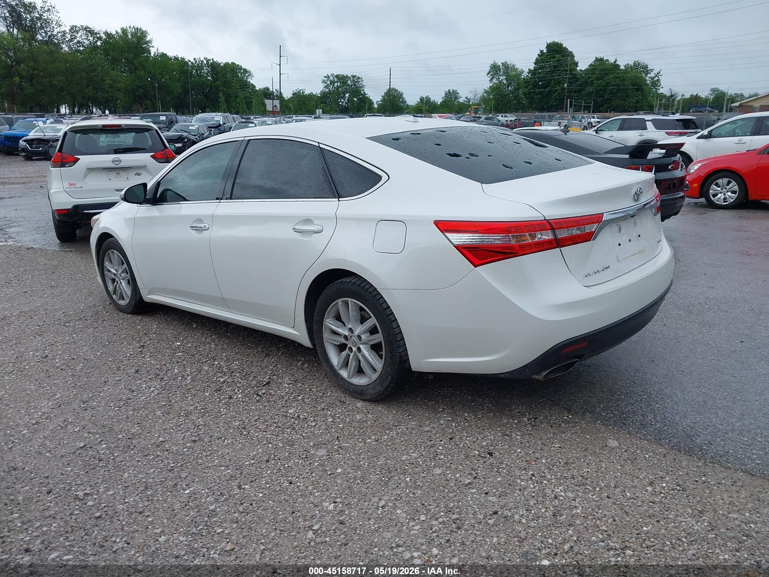 2015 Toyota Avalon Xle White vin: 4T1BK1EBXFU154666