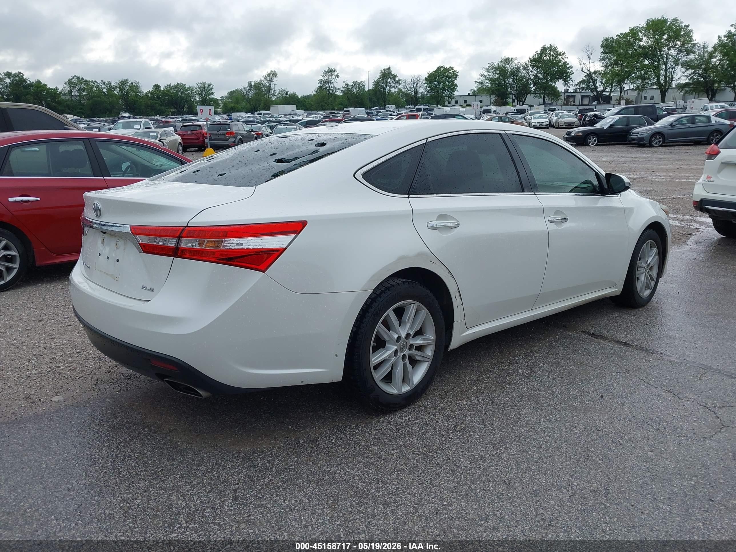 2015 Toyota Avalon Xle White vin: 4T1BK1EBXFU154666