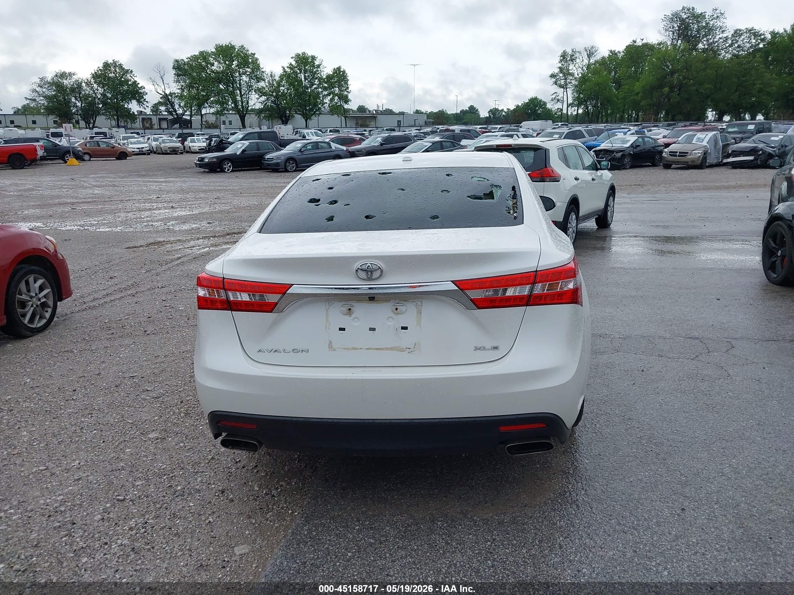 2015 Toyota Avalon Xle White vin: 4T1BK1EBXFU154666