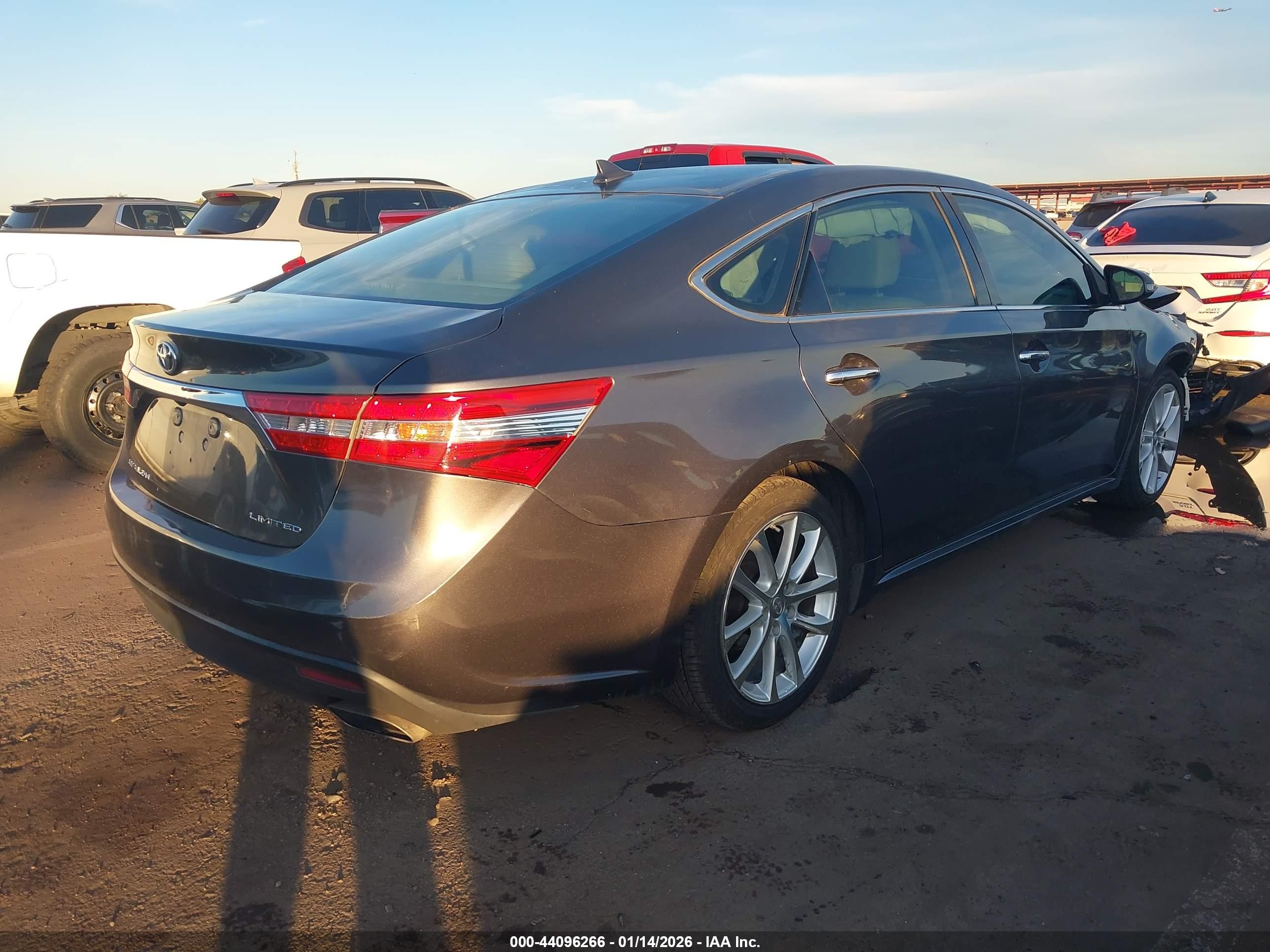 2015 Toyota Avalon Limited Серый vin: 4T1BK1EBXFU166851