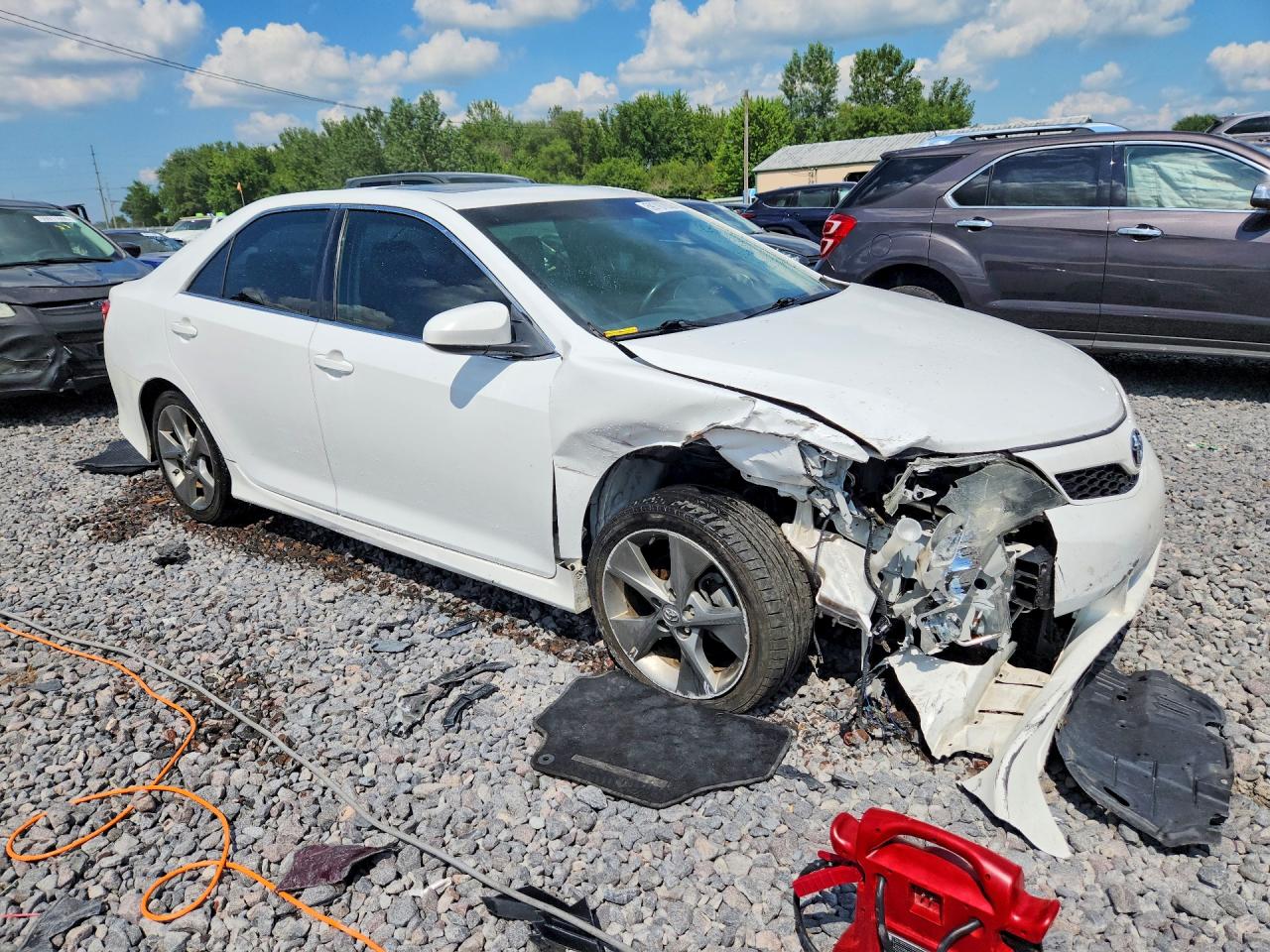 2012 Toyota Camry Se V6 White vin: 4T1BK1FK0CU018511