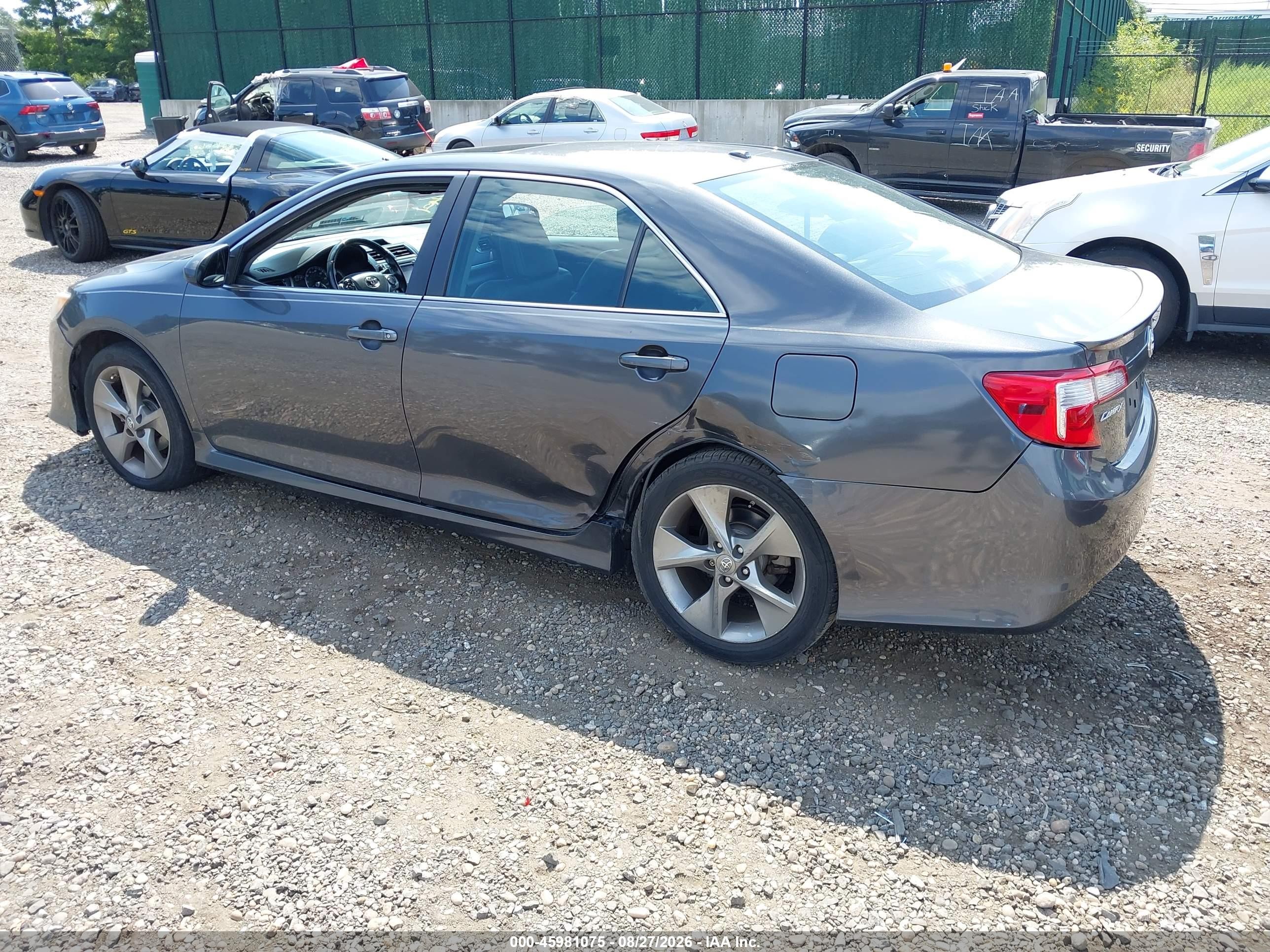 2012 Toyota Camry Se V6 Gray vin: 4T1BK1FK0CU501058