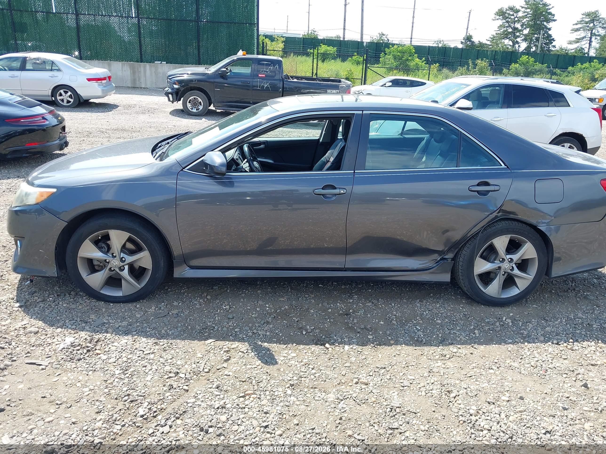 2012 Toyota Camry Se V6 Gray vin: 4T1BK1FK0CU501058