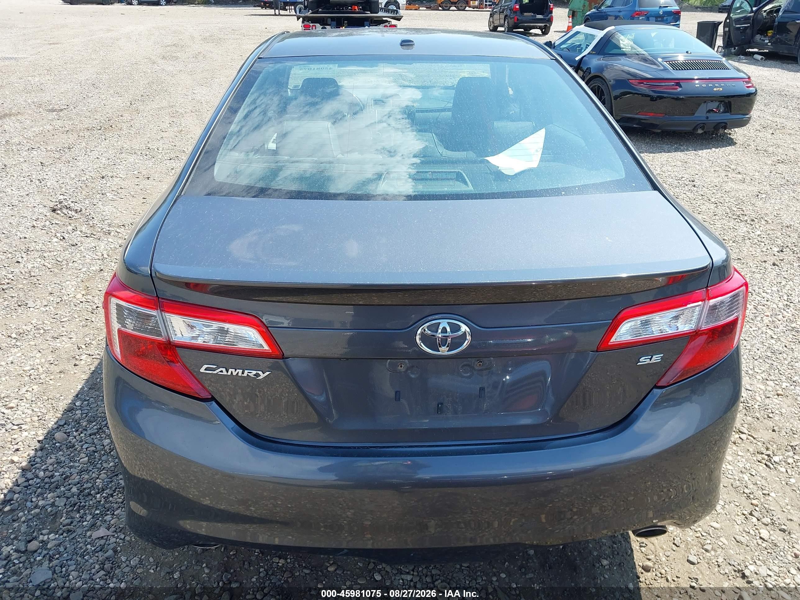 2012 Toyota Camry Se V6 Gray vin: 4T1BK1FK0CU501058
