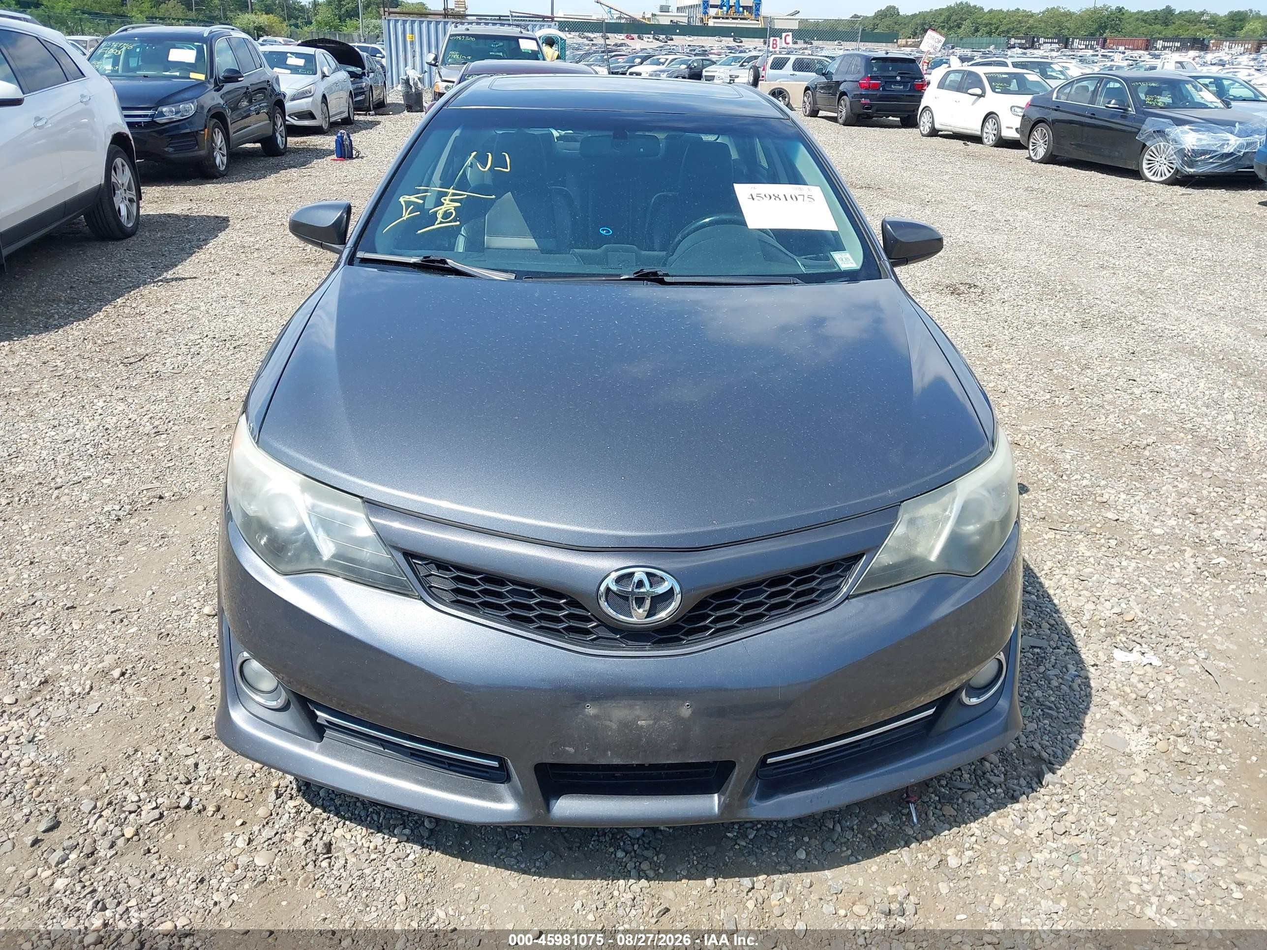 2012 Toyota Camry Se V6 Gray vin: 4T1BK1FK0CU501058