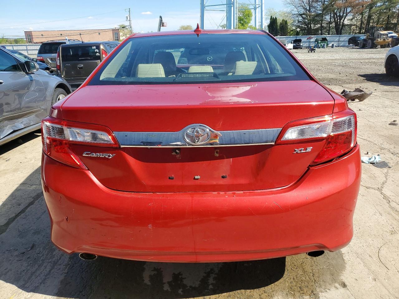 2012 Toyota Camry Xle V6 Red vin: 4T1BK1FK0CU515977
