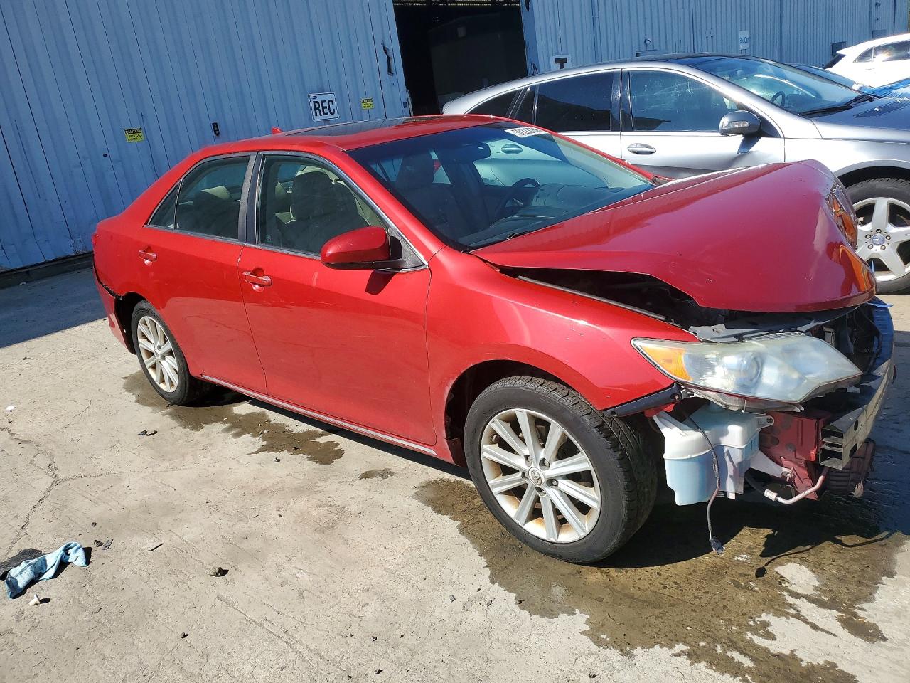 2012 Toyota Camry Xle V6 Red vin: 4T1BK1FK0CU515977