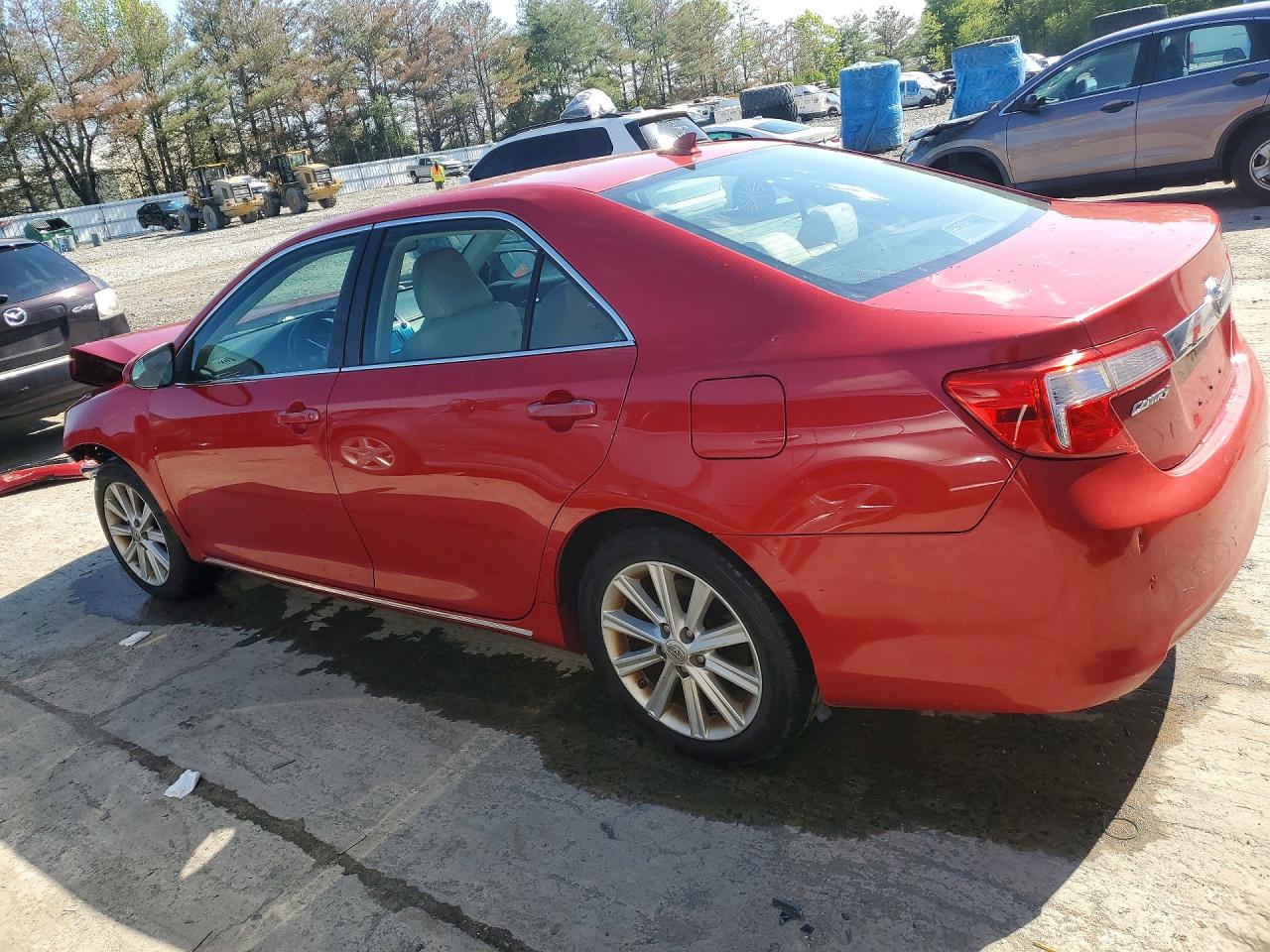 2012 Toyota Camry Xle V6 Red vin: 4T1BK1FK0CU515977