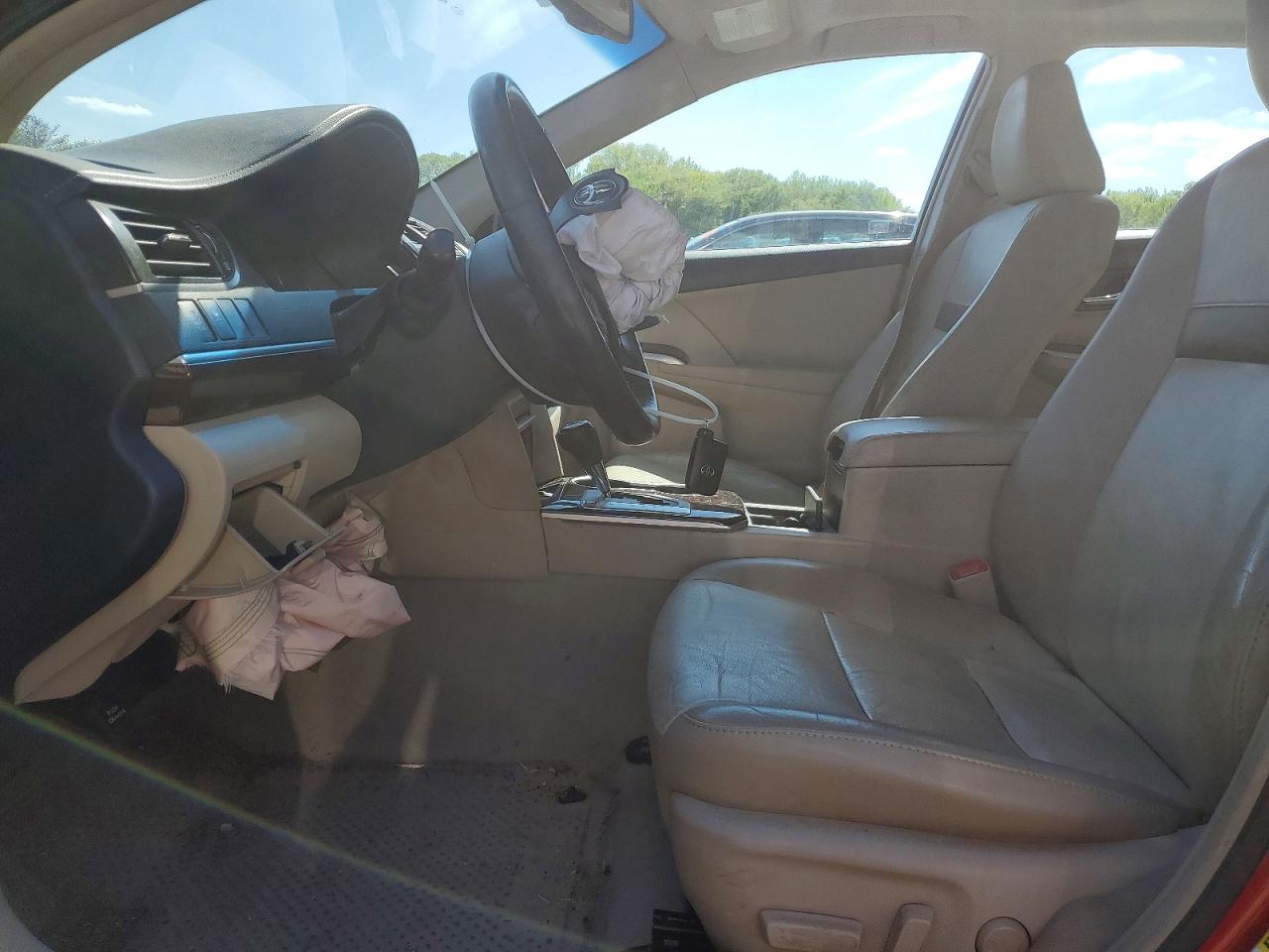 2012 Toyota Camry Xle V6 Red vin: 4T1BK1FK0CU515977