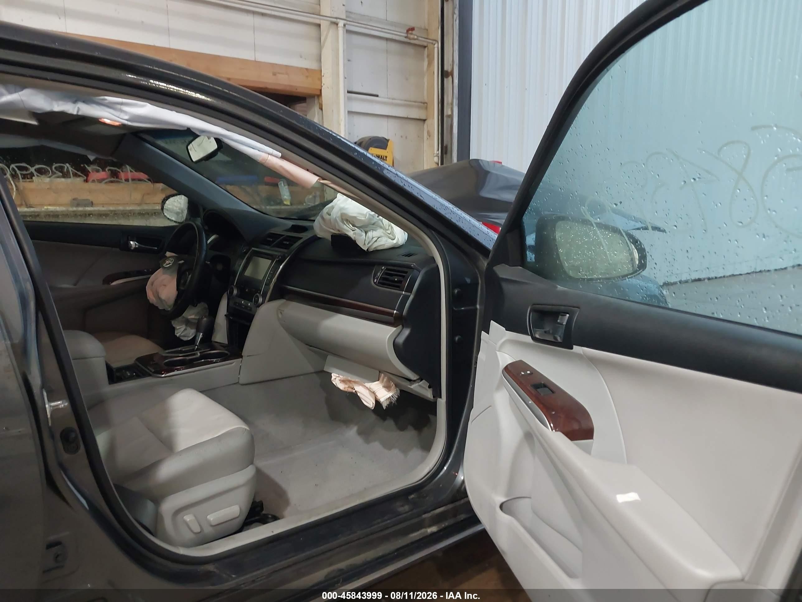 2012 Toyota Camry Xle V6 Gray vin: 4T1BK1FK0CU518409
