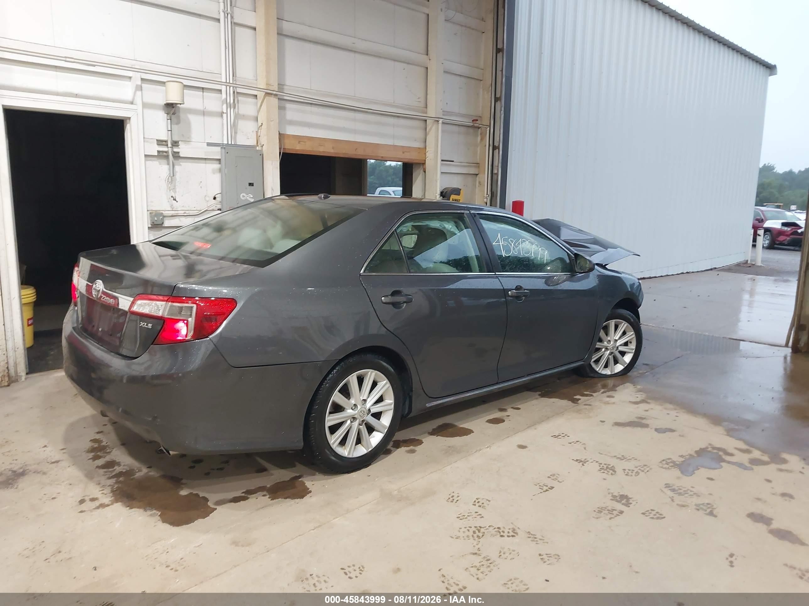 2012 Toyota Camry Xle V6 Gray vin: 4T1BK1FK0CU518409