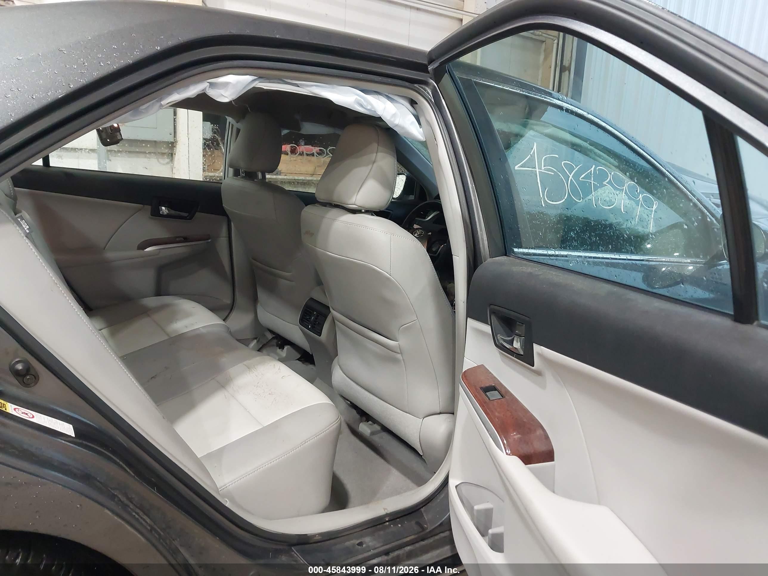 2012 Toyota Camry Xle V6 Gray vin: 4T1BK1FK0CU518409