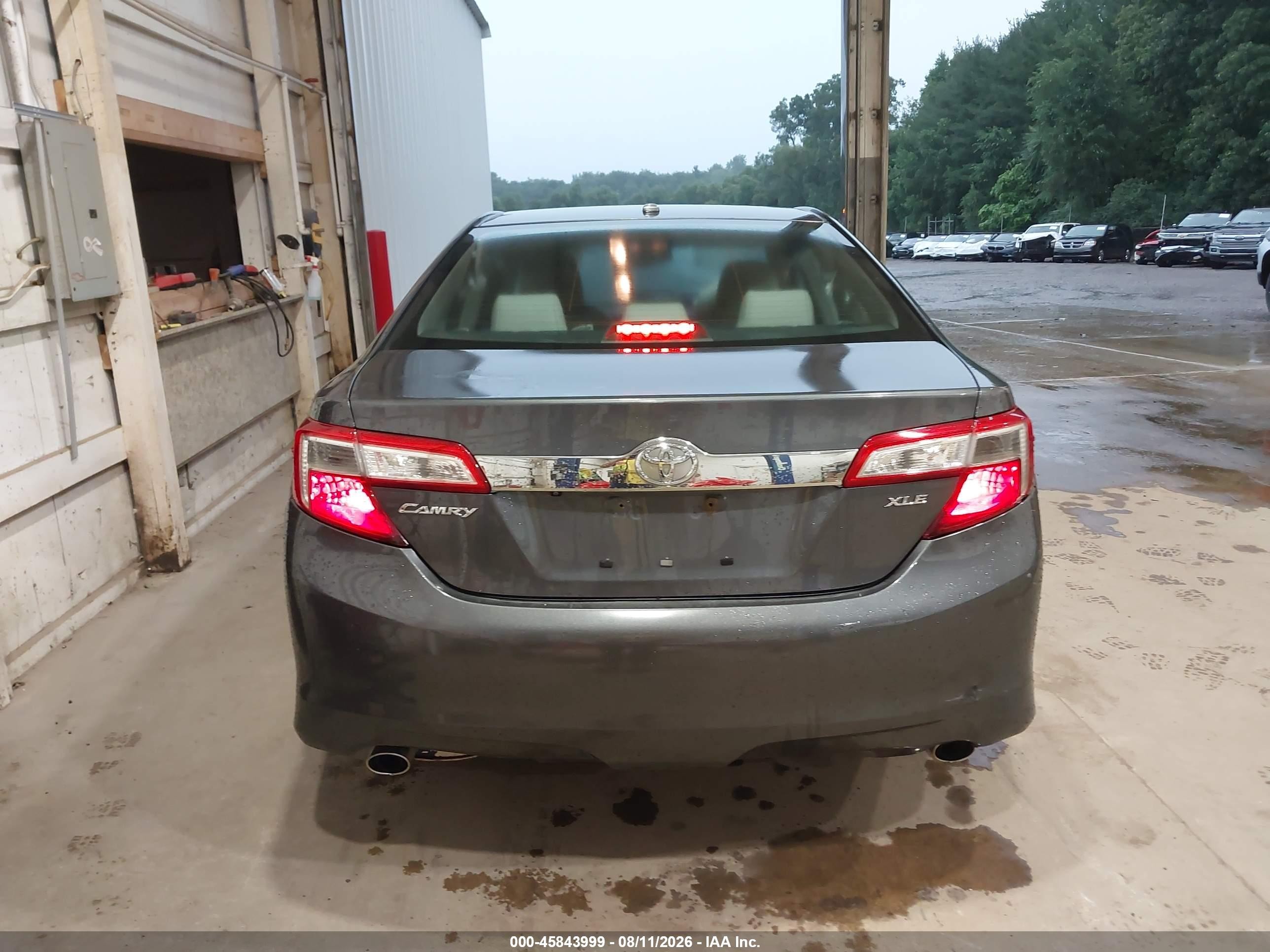 2012 Toyota Camry Xle V6 Gray vin: 4T1BK1FK0CU518409