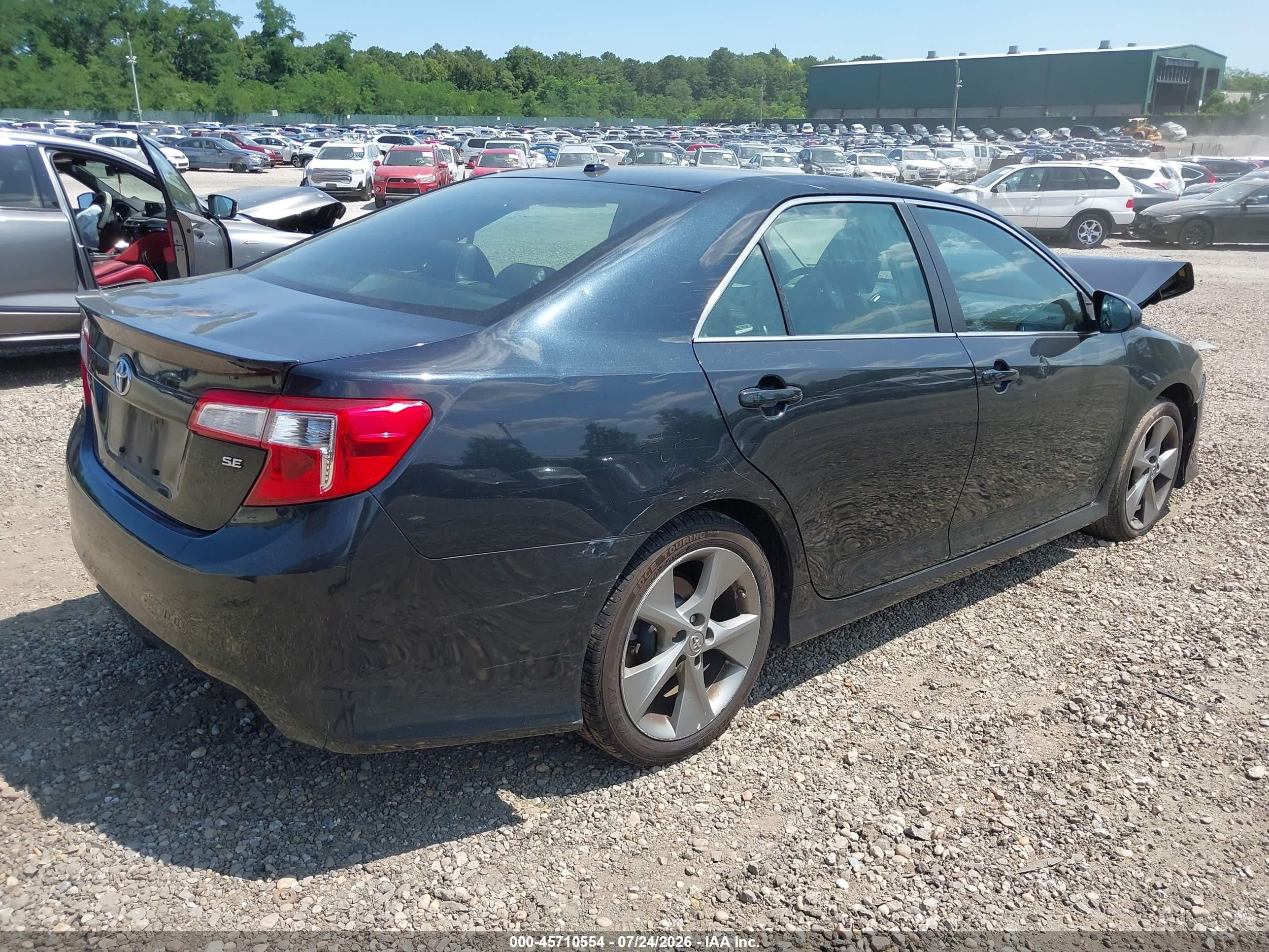 2012 Toyota Camry Se V6 Черный vin: 4T1BK1FK0CU522265