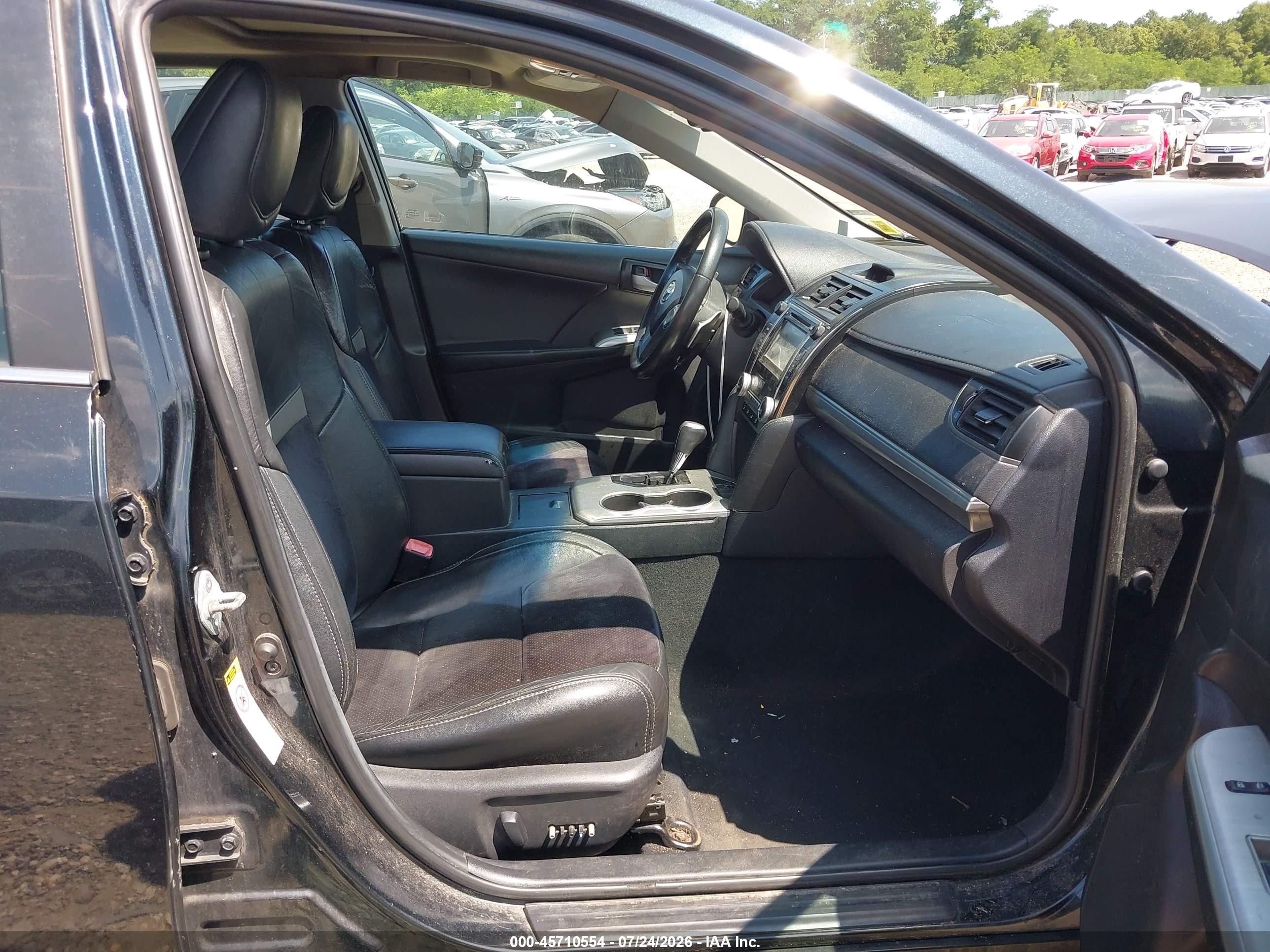 2012 Toyota Camry Se V6 Черный vin: 4T1BK1FK0CU522265
