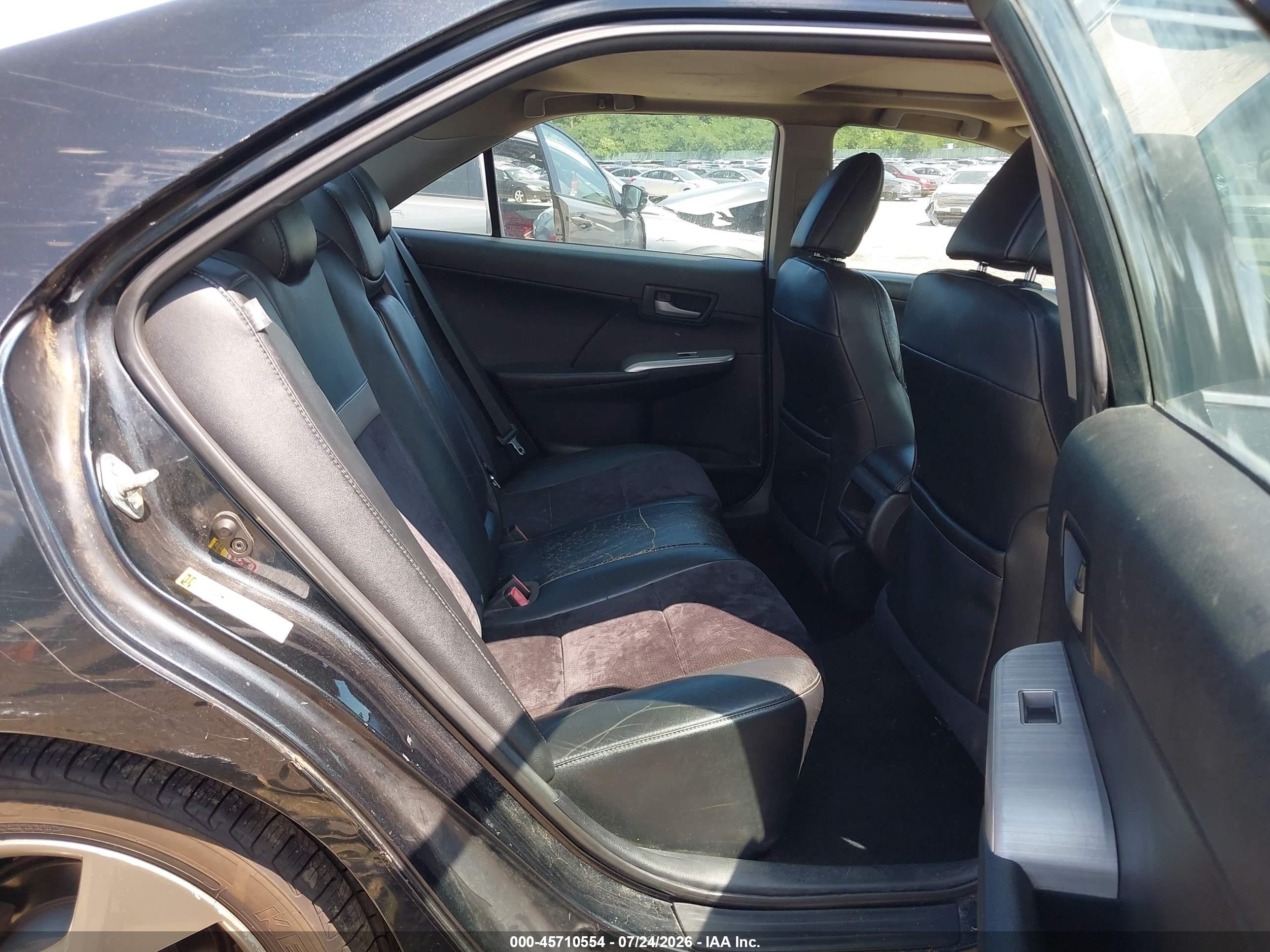 2012 Toyota Camry Se V6 Черный vin: 4T1BK1FK0CU522265