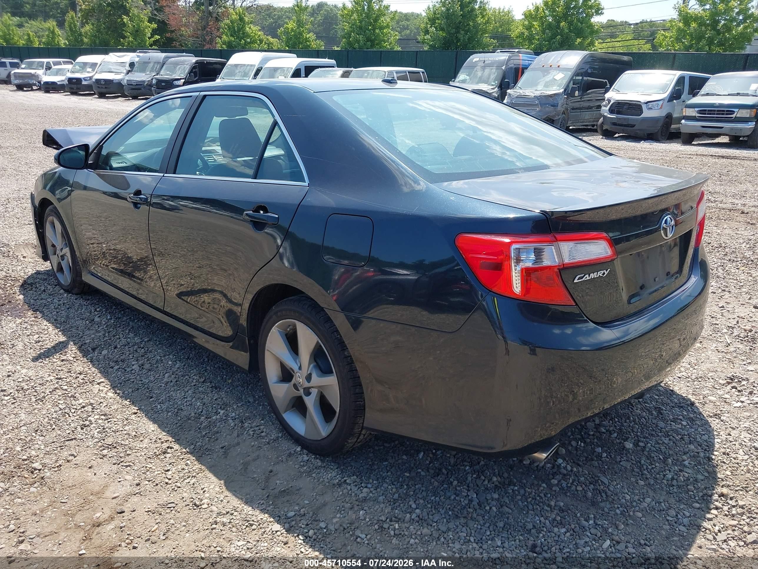 2012 Toyota Camry Se V6 Черный vin: 4T1BK1FK0CU522265