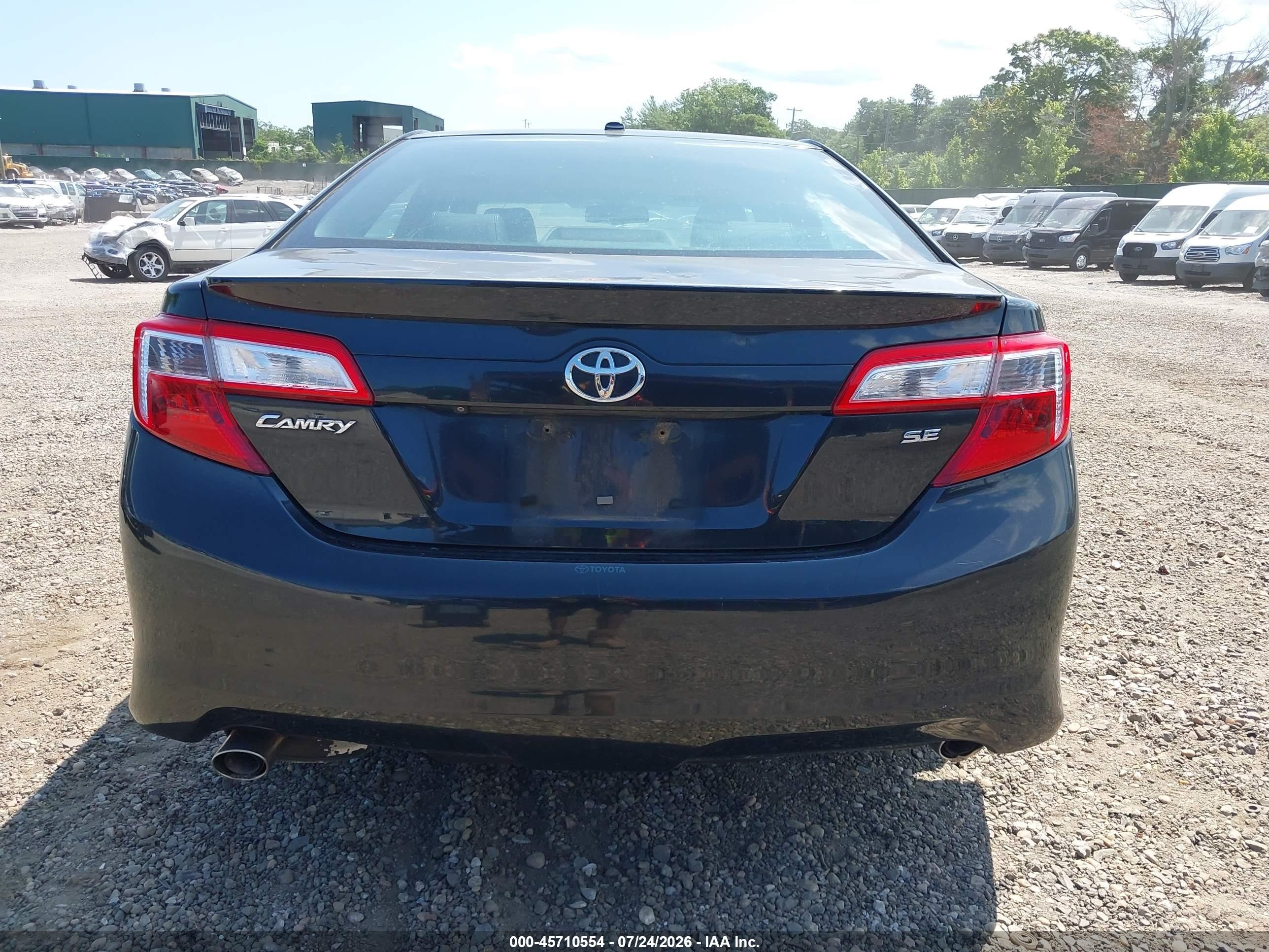 2012 Toyota Camry Se V6 Черный vin: 4T1BK1FK0CU522265
