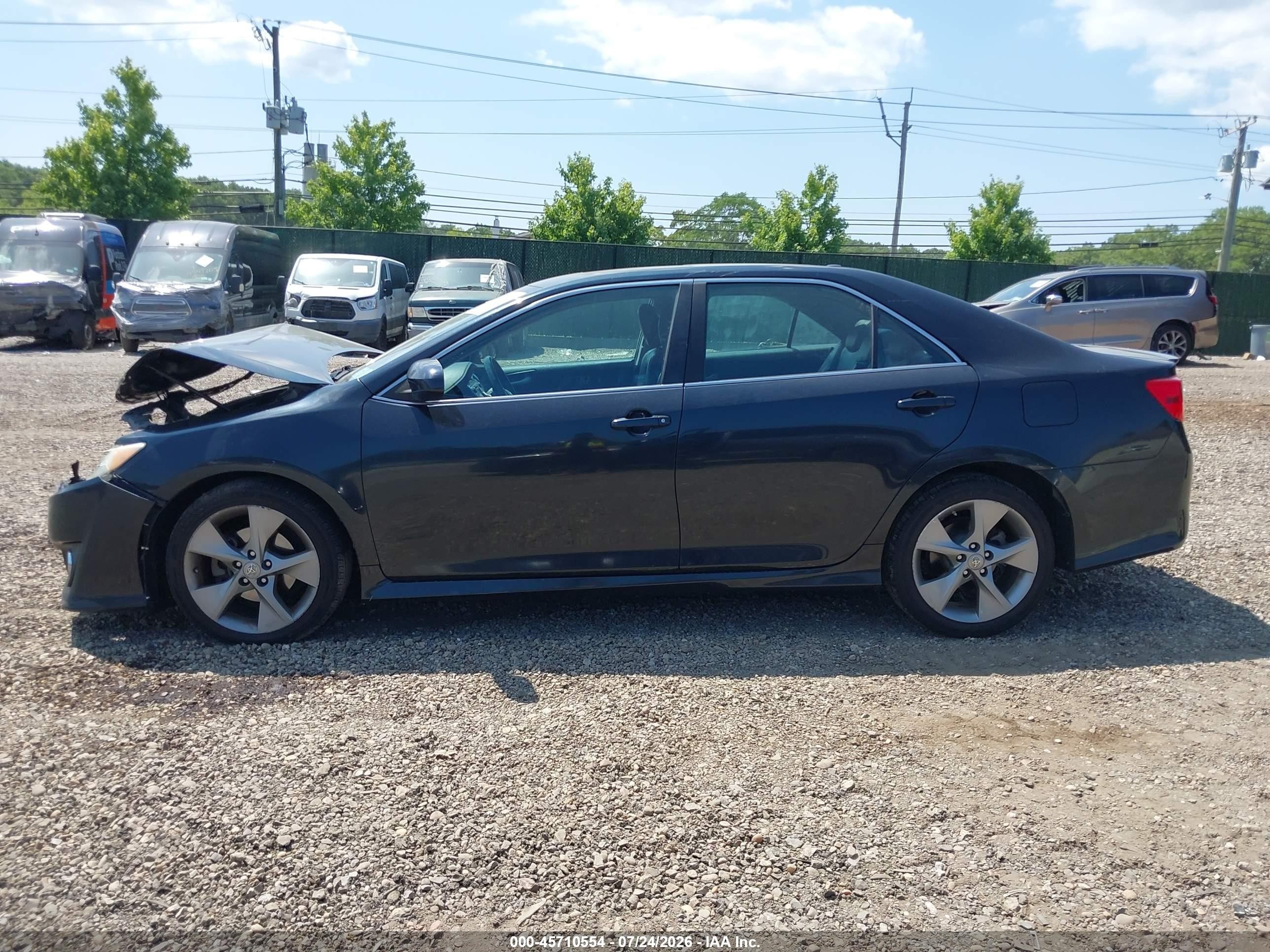 2012 Toyota Camry Se V6 Черный vin: 4T1BK1FK0CU522265